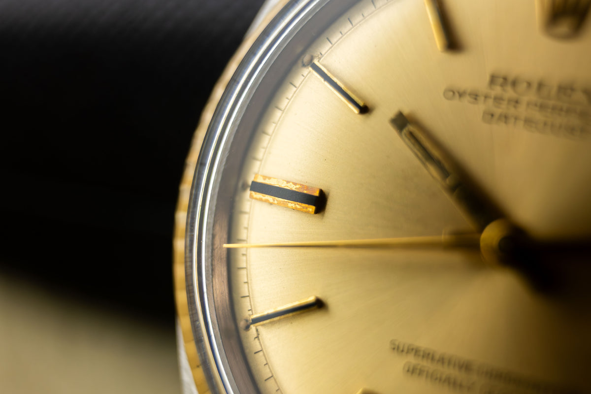 Rolex Datejust 36 Ref.1601 | Jubilee Bracelet | Fluted Bezel | 1972 | Gold Dial | Caliber 1570
