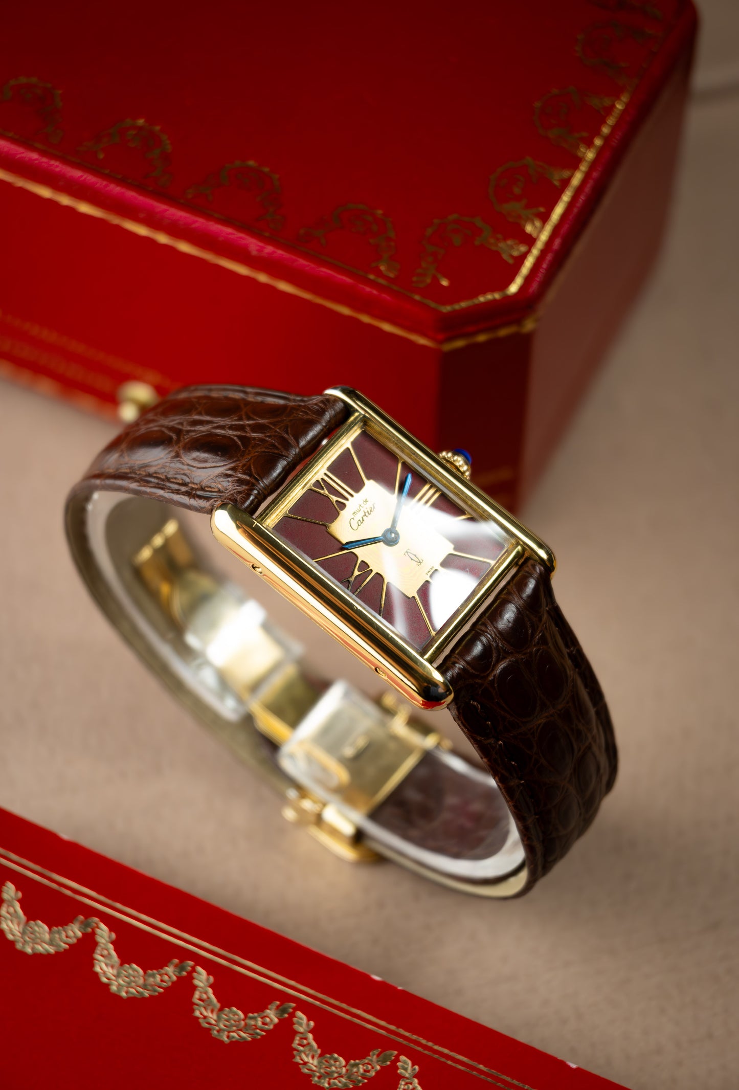 Cartier Tank 'Burgundy'