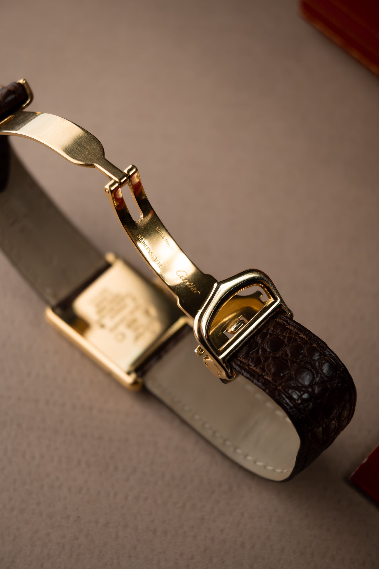 Cartier Tank 'Burgundy'