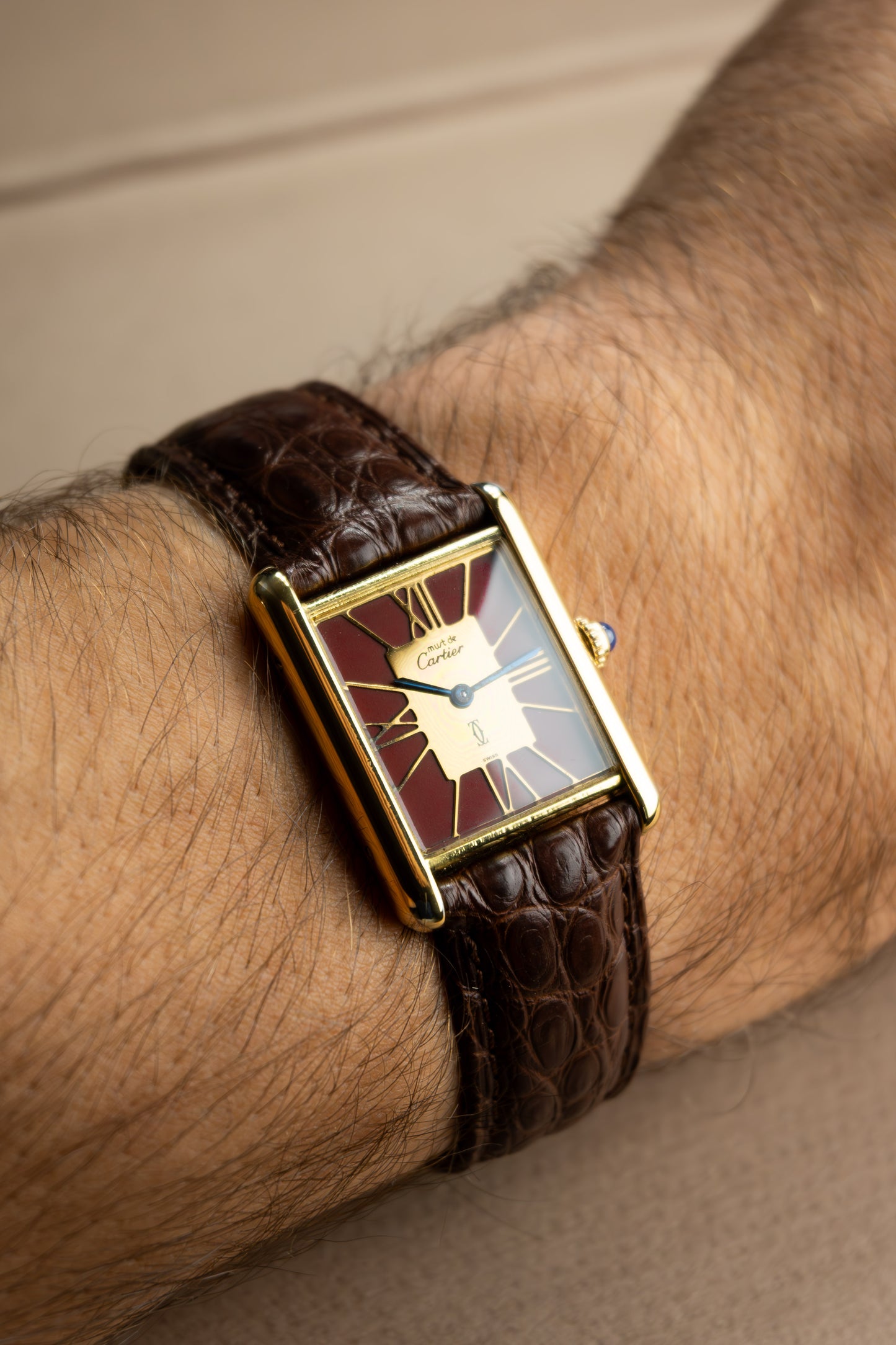 Cartier Tank 'Burgundy'