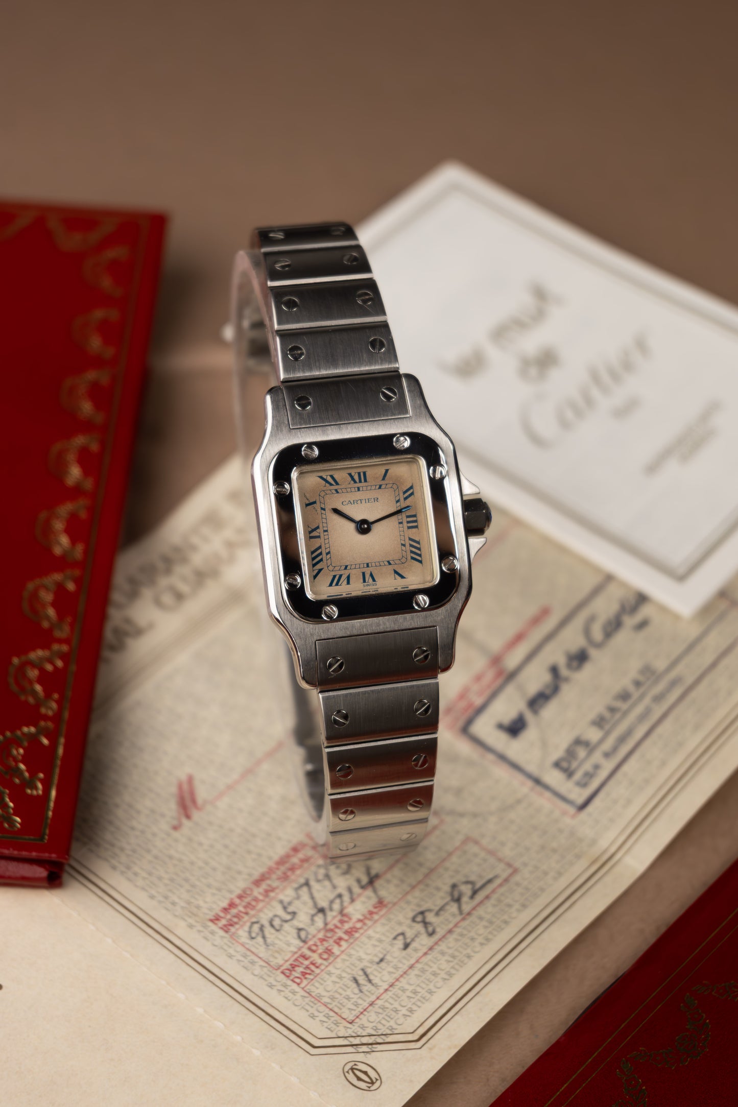 Cartier Santos Galbée 24 + Papers