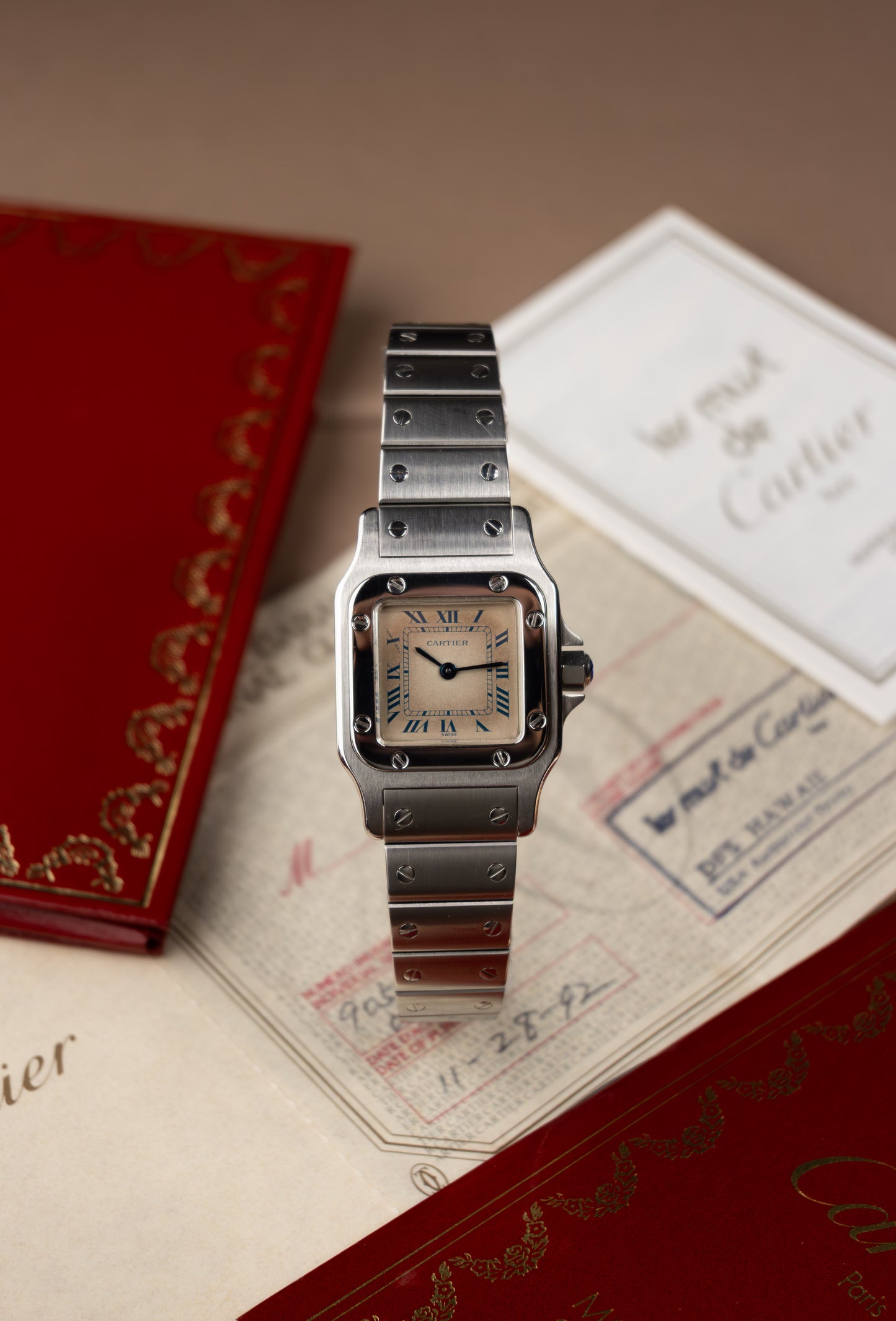 Cartier Santos Galbée 24 + Papers