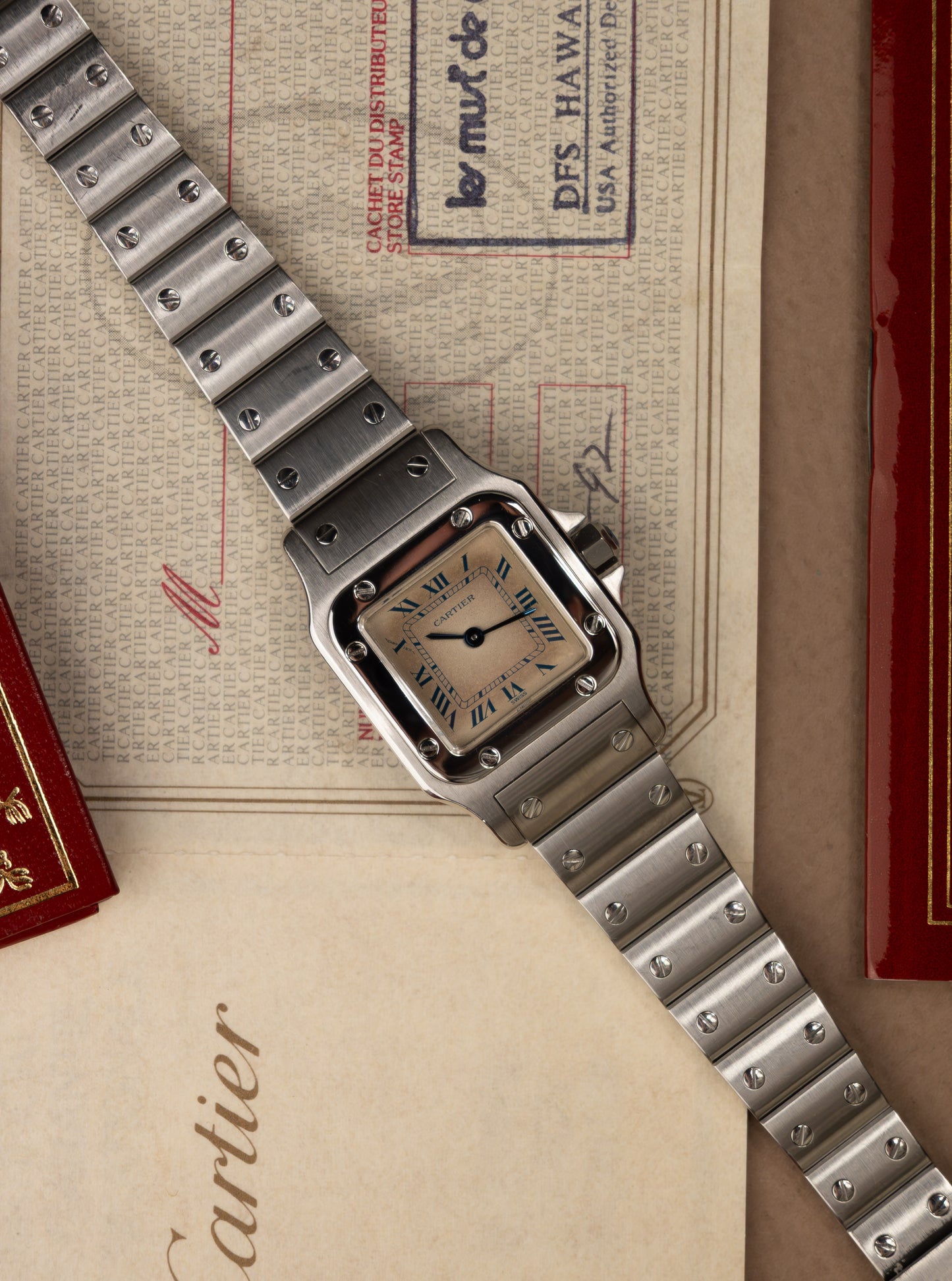 Cartier Santos Galbée 24 + Papers