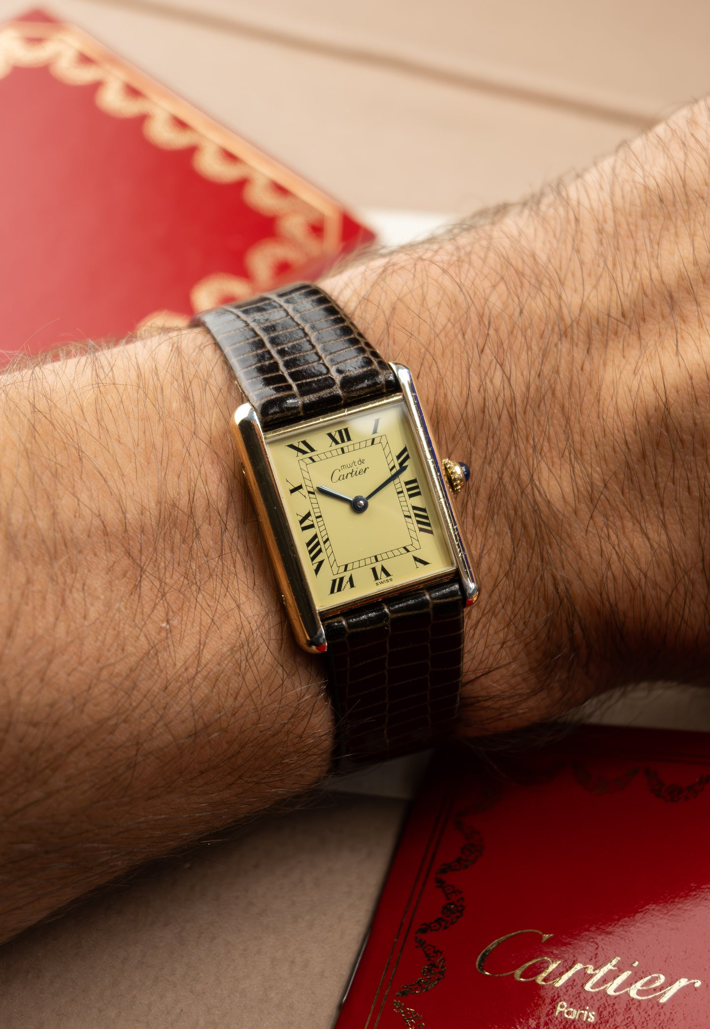 Cartier Tank Must Large 'Lemon'