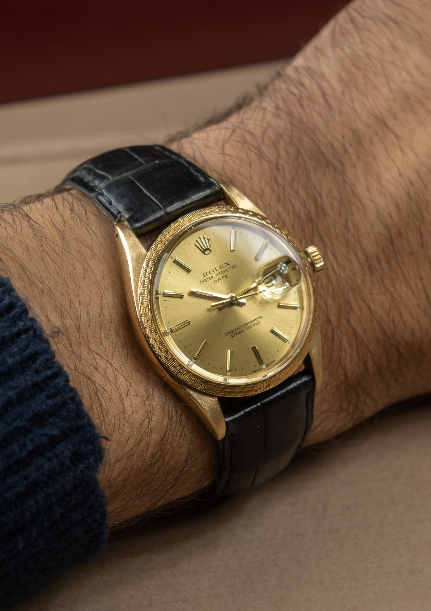 Rolex Oyster Perpetual 34 'Décor Moiré'