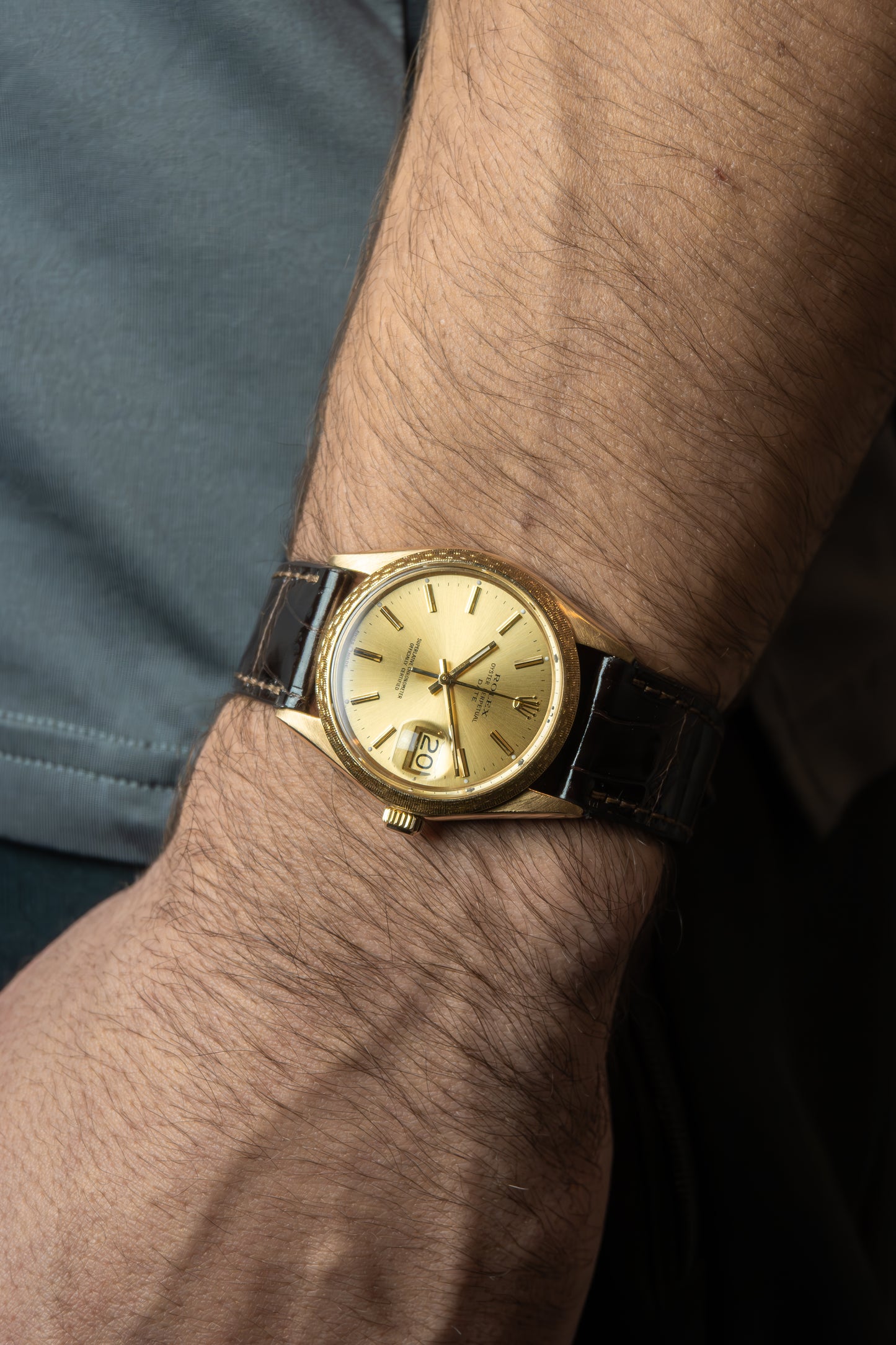 Rolex Oyster Perpetual 34 'Décor Moiré'