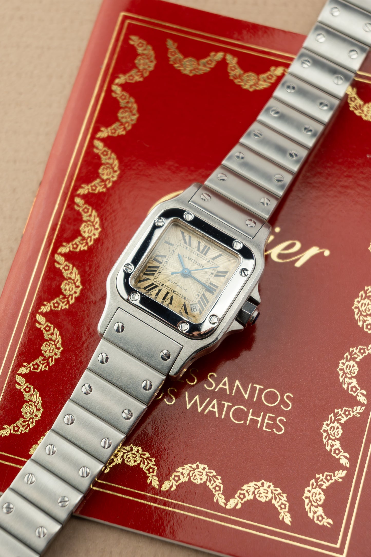 Cartier Santos Galbée 24 'Guilloche'