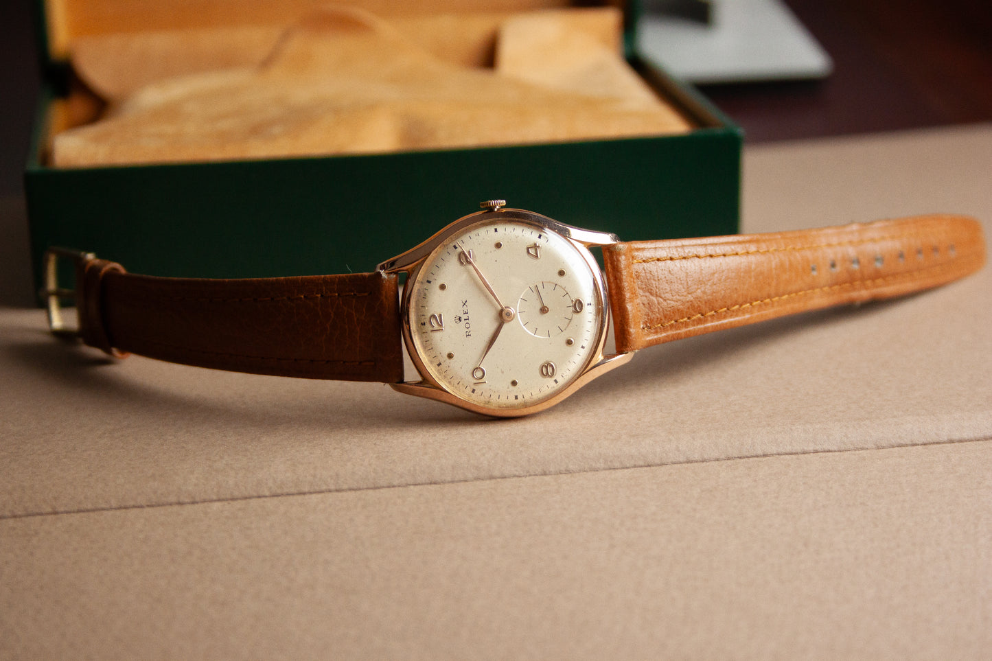 Rolex French 18K Rose gold 34
