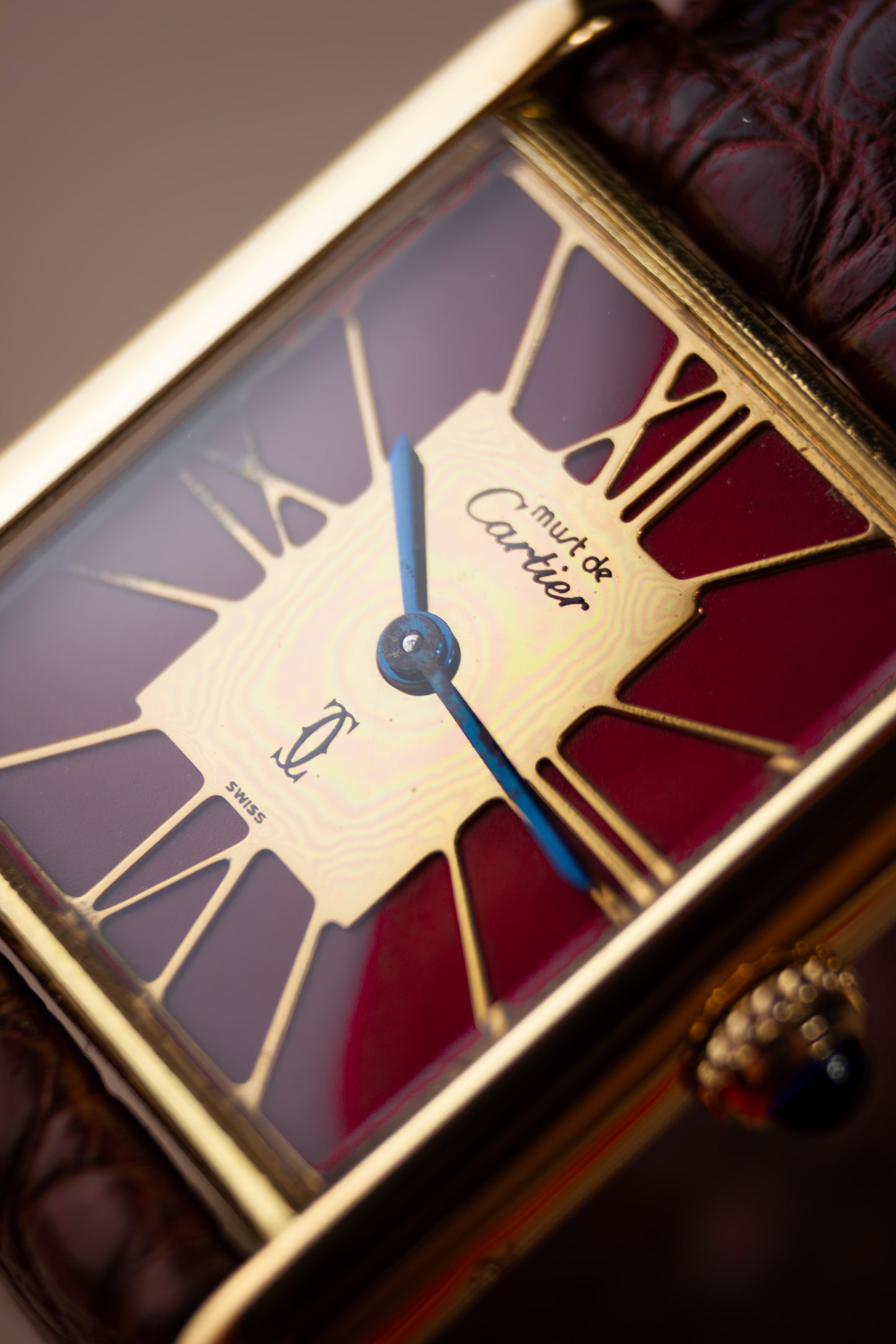 Cartier Tank 'Burgundy'