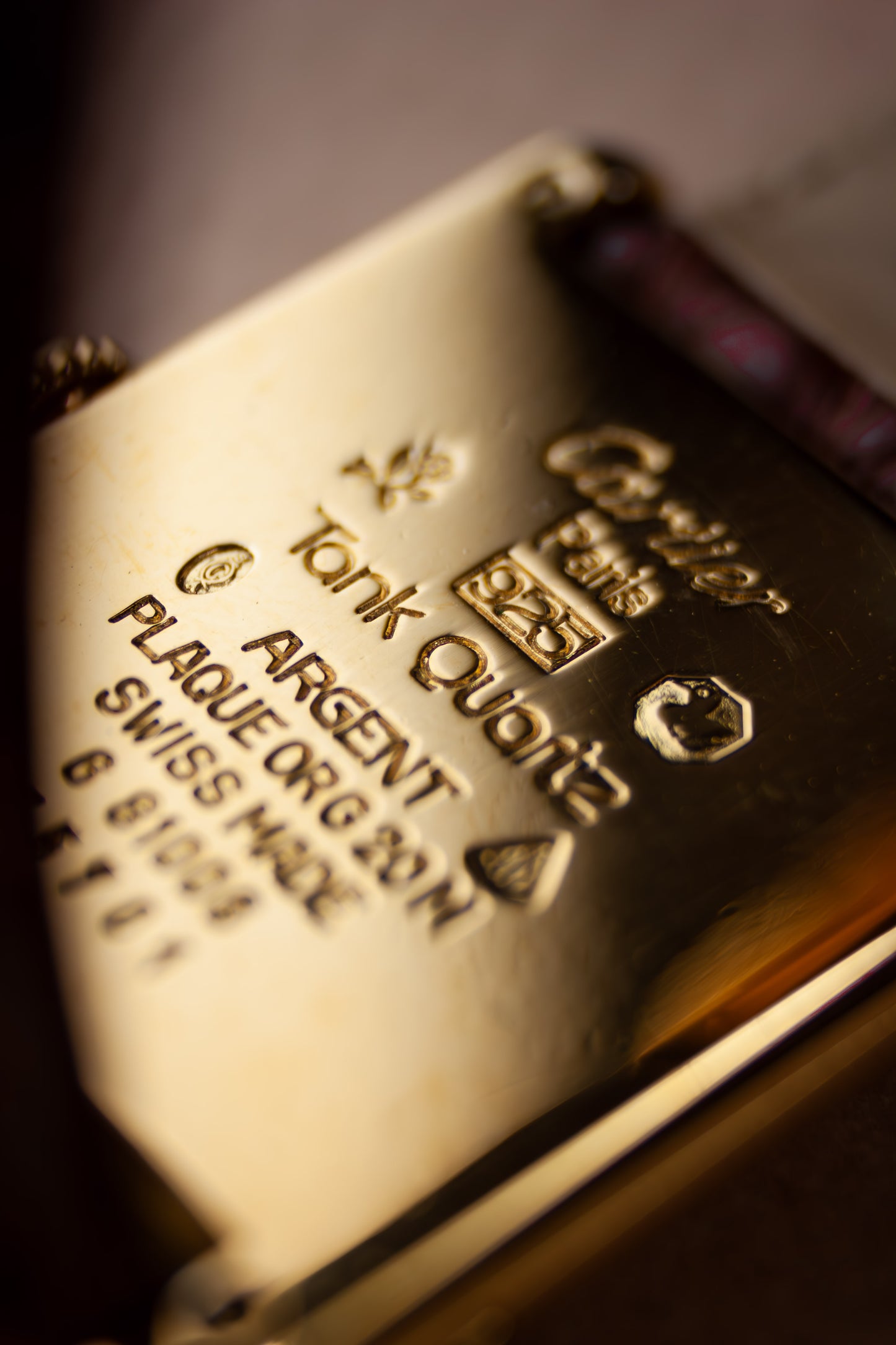 Cartier Tank 'Burgundy'