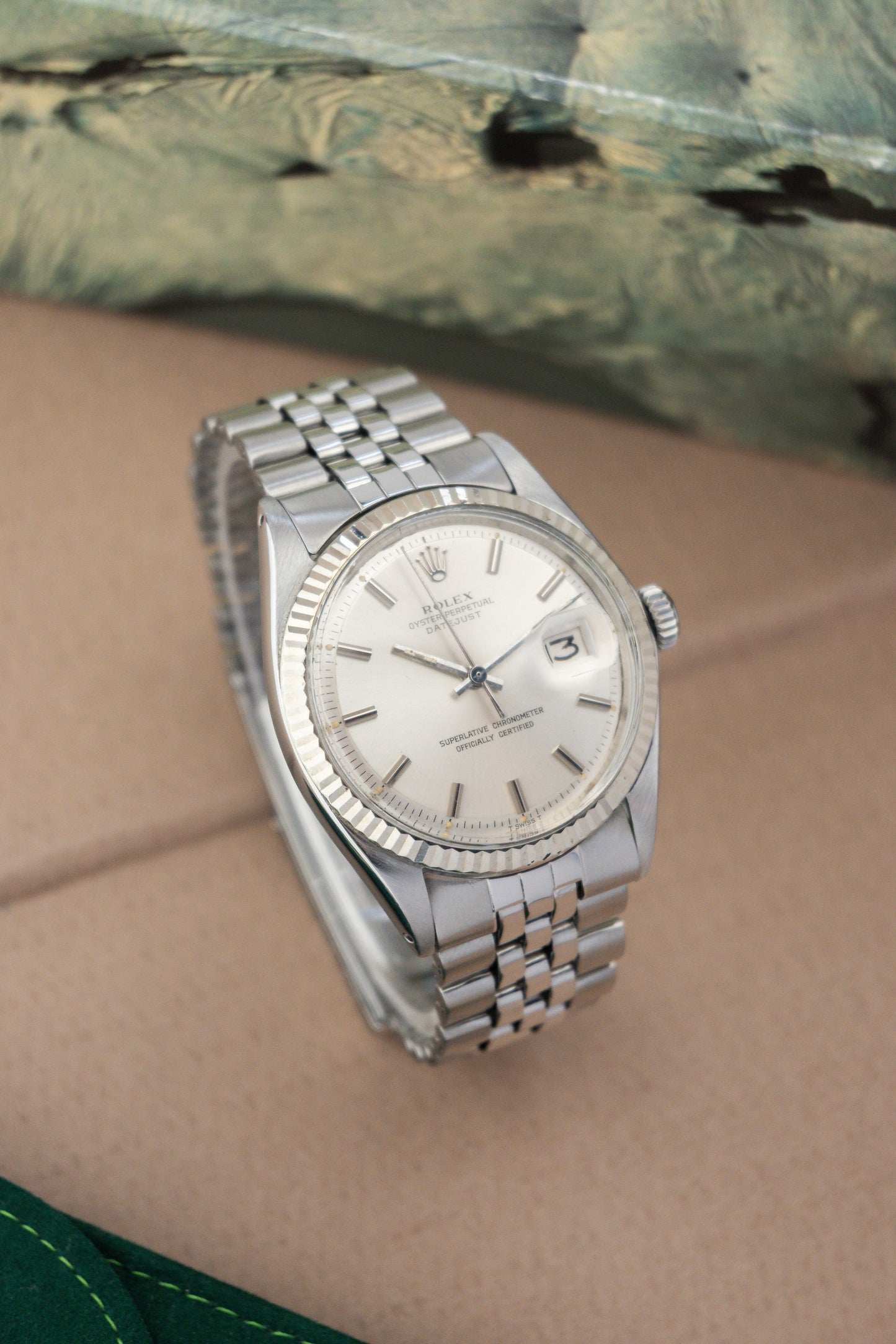 Rolex Oyster Perpetual Datejust 36 Ref. 1601 | 18K Whitegold Fluted Bezel | Jubilee Bracelet | Sharp Condition