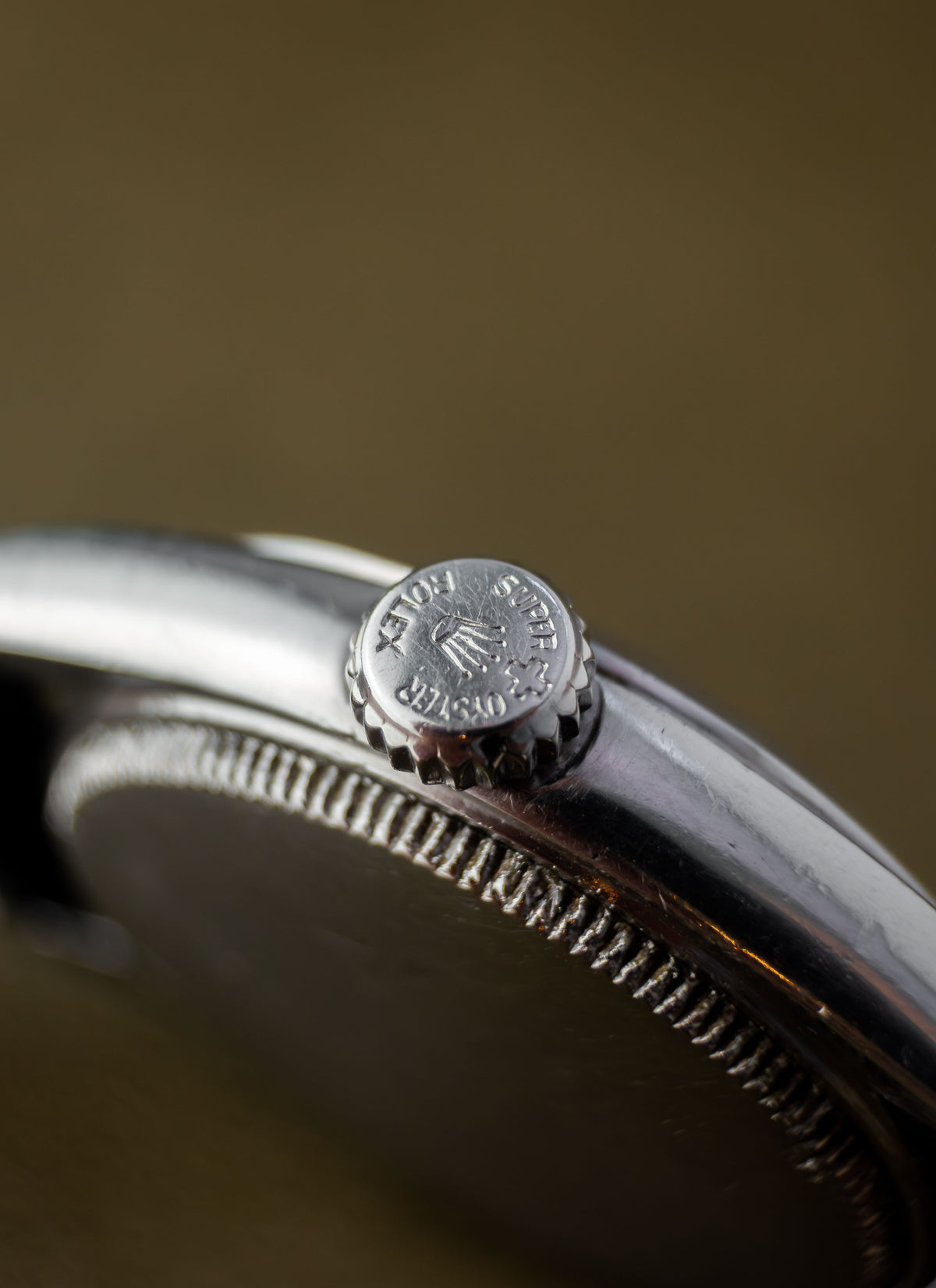 Rolex Oyster Speedking 30 Ref. 6020 | Black Leather Strap + Vintage RM Rivet Bracelet | Patina Swiss Dial | Sunken Hour Marks | 1952