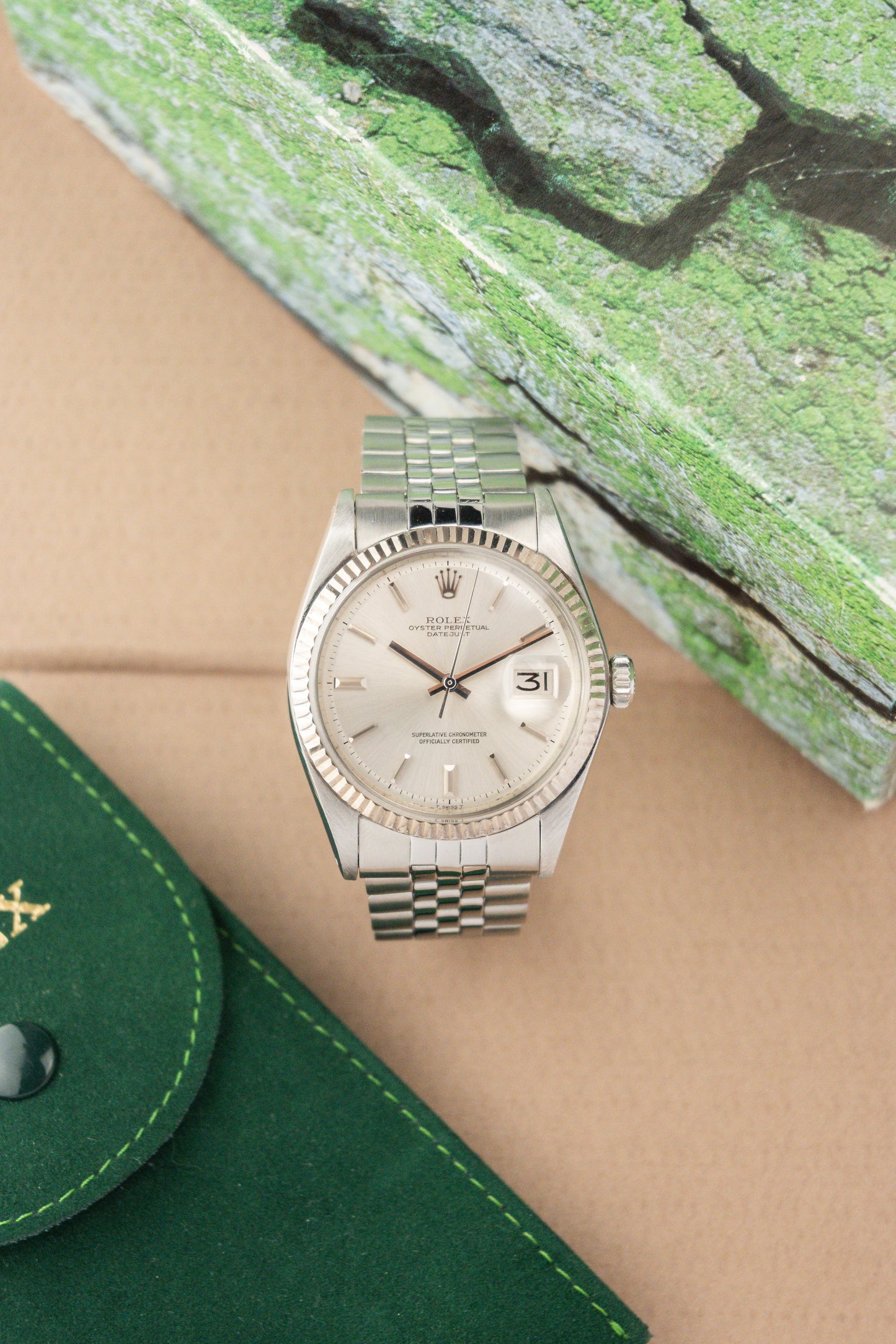 Rolex Oyster Perpetual Datejust 36 Ref. 1601 | 18K Whitegold Fluted Bezel | Jubilee Bracelet | Sharp Condition