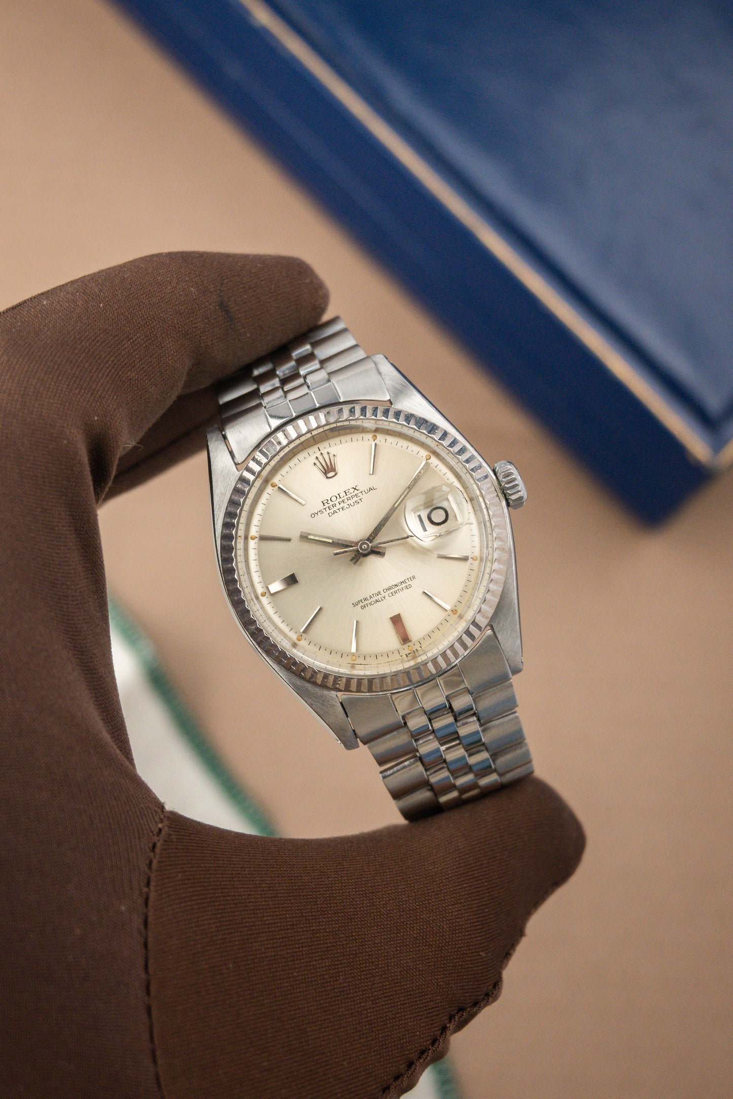 Rolex Oyster Perpetual Datejust 36 Ref. 1601 | Doorstop Hour Marks Dial | 18K Whitegold Fluted Bezel | Jubilee Bracelet | Sharp Condition