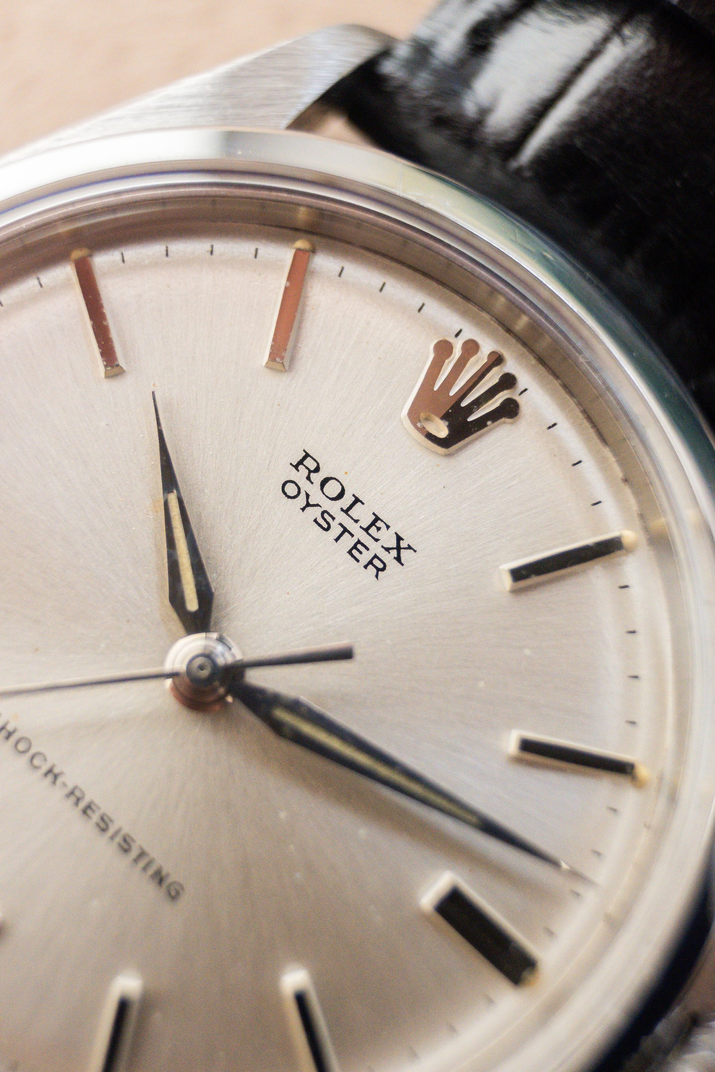 Rolex Oyster Schock Resisting 34 Ref. 6480 | Swiss Only Silver Dial | Sword Hands