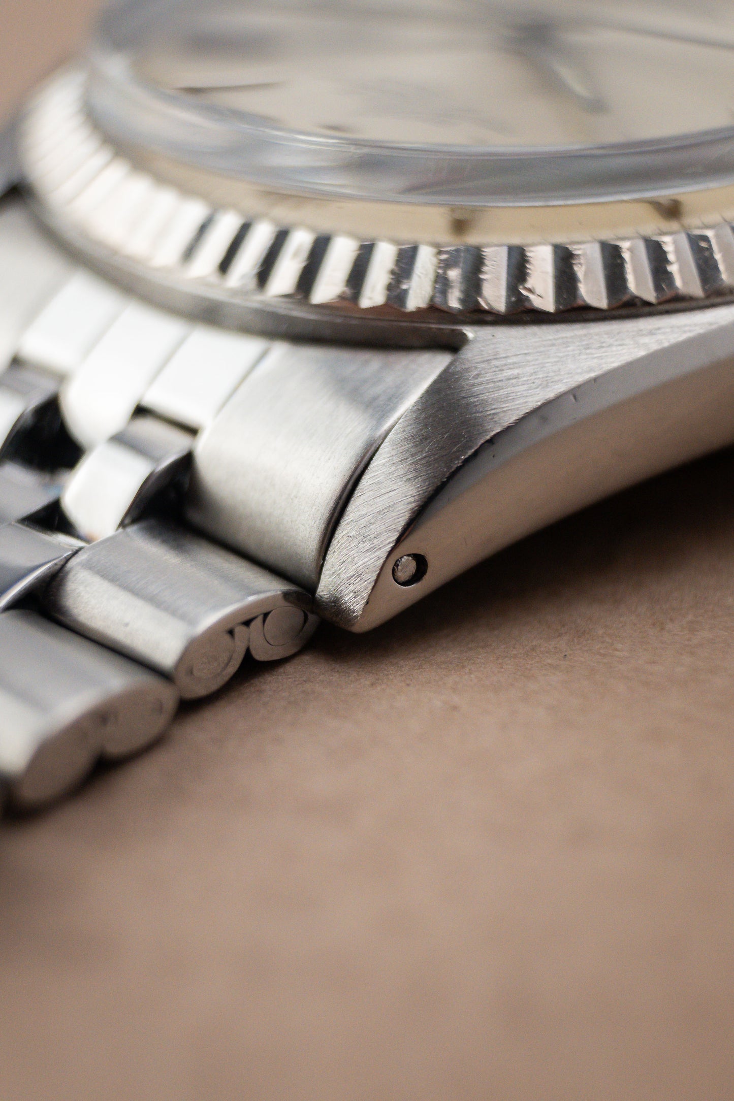 Rolex Oyster Perpetual Datejust 36 Ref. 1601 | Doorstop Hour Marks Dial | 18K Whitegold Fluted Bezel | Jubilee Bracelet | Sharp Condition