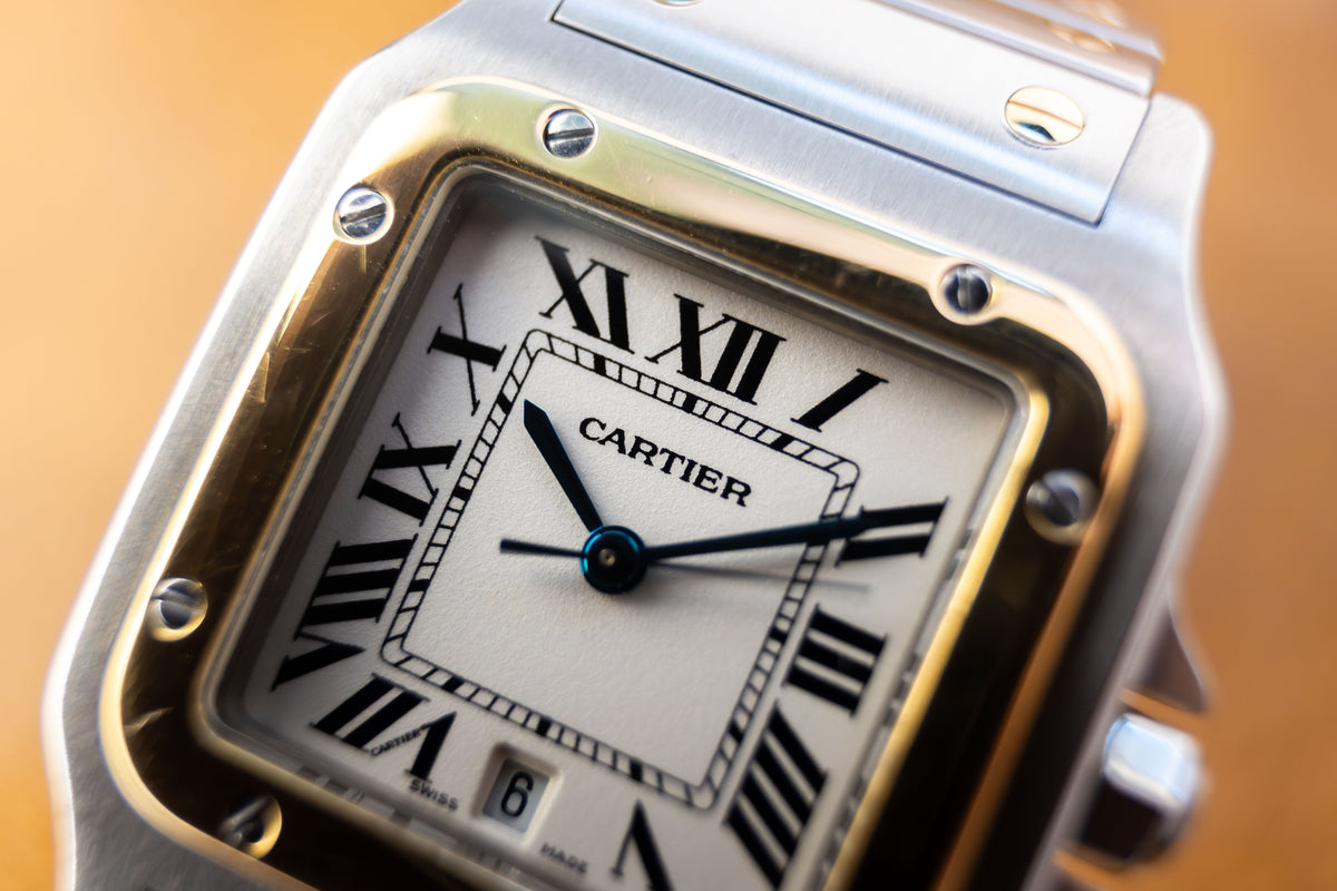 Cartier Santos Galbée ‘Full Set 1988’ Ref. 187901 | Including all Accessories | 18K Gold | Sharp Condition