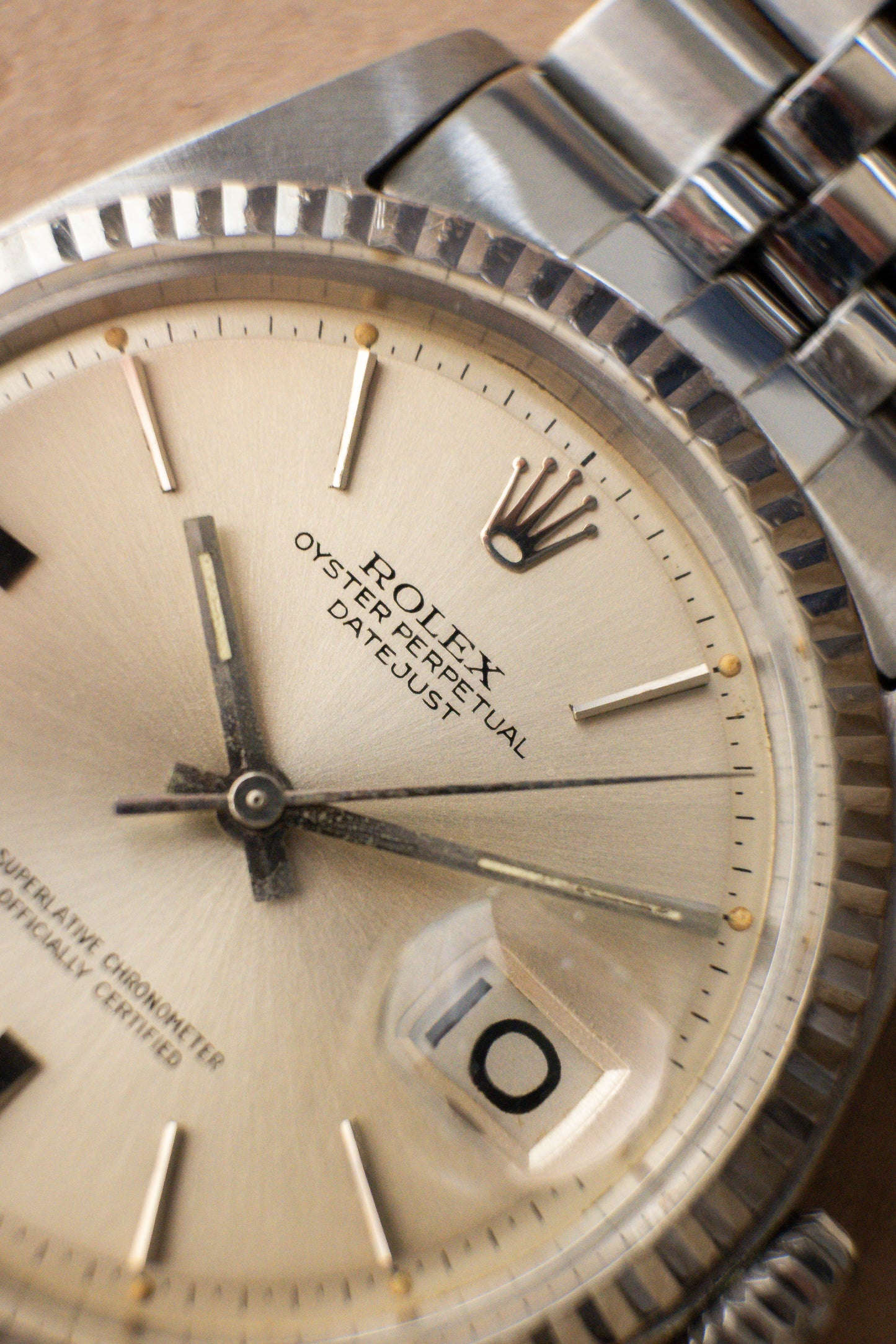 Rolex Oyster Perpetual Datejust 36 Ref. 1601 | Doorstop Hour Marks Dial | 18K Whitegold Fluted Bezel | Jubilee Bracelet | Sharp Condition