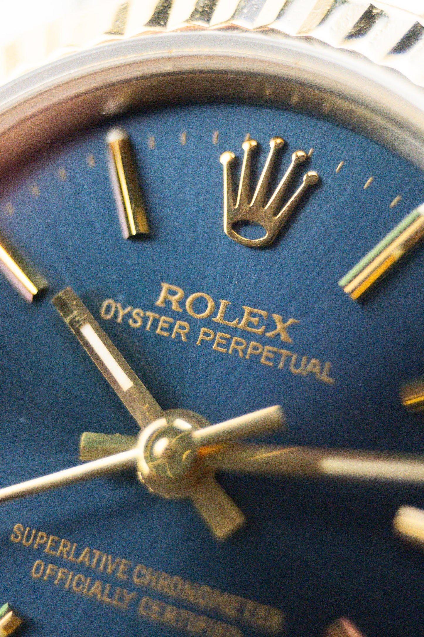 Rolex Oyster Perpetual 26 ref. 67193 | Blue Dial | Fluted Bezel Jubilee Bracelet | Serviced