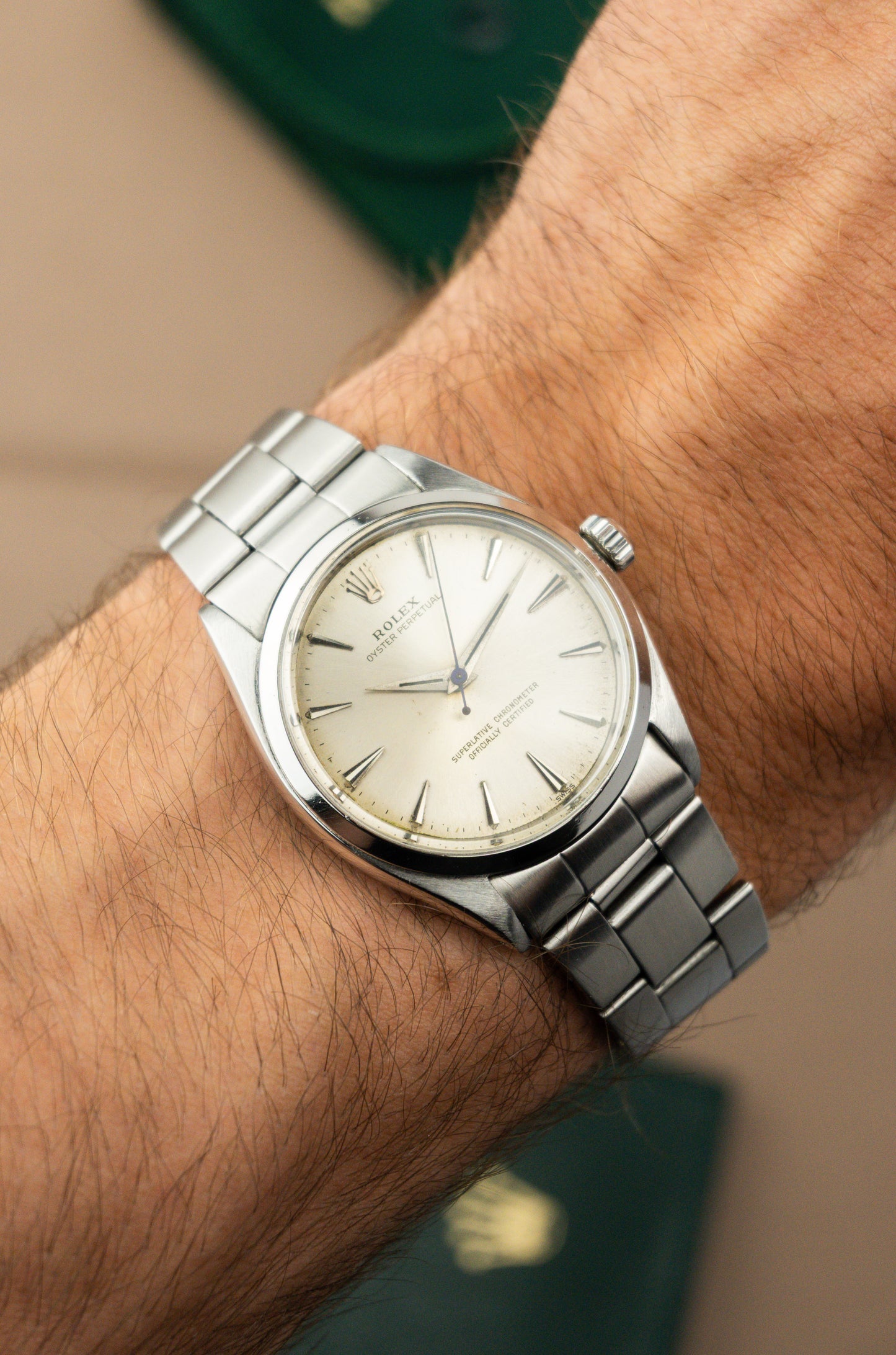 Rolex Oyster Perpetual 34 Ref. 6564 | Automatic | Claw Marks Dauphine Hands | Swiss