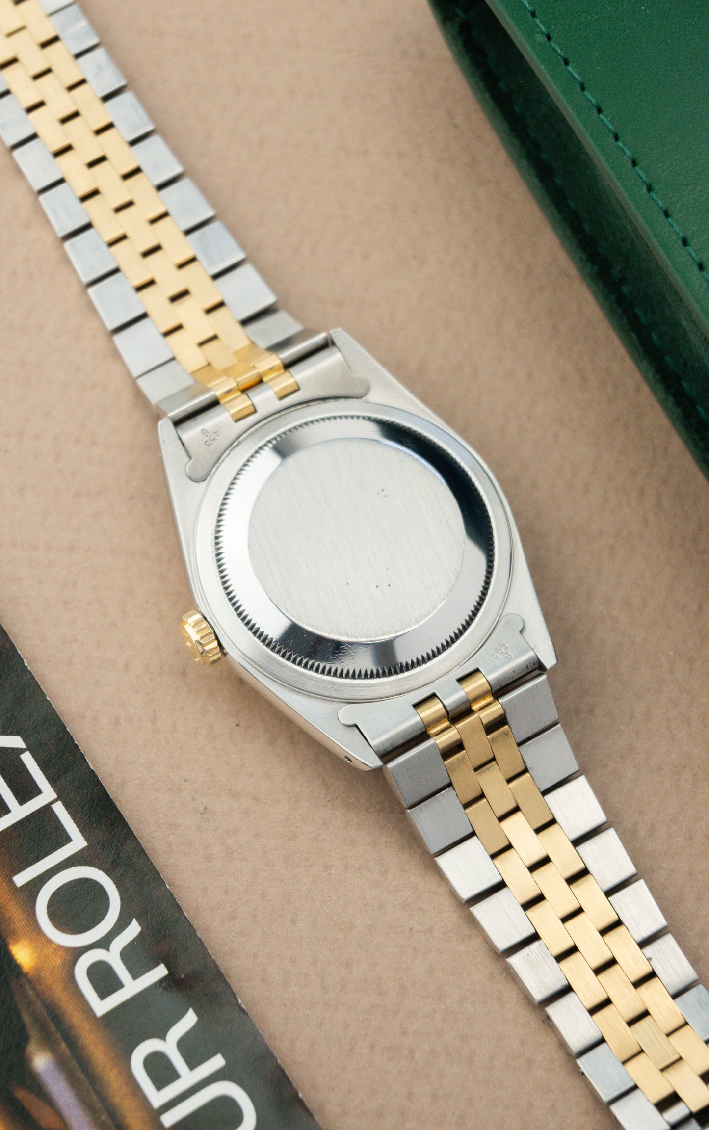 Rolex Oyster Perpetual Datejust 36 Ref. 16233 Gold Dial | 18K Gold Fluted Bezel Jubilee Bracelet
