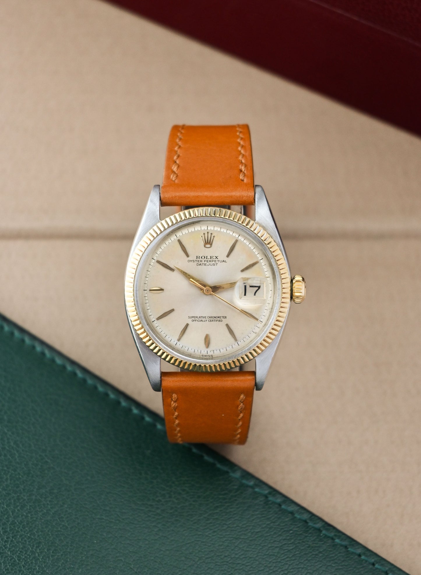 Rolex Datejust 36 ref, 1601 | Swiss Only Patina Dial | Fluted Bezel | Dauphine Hands