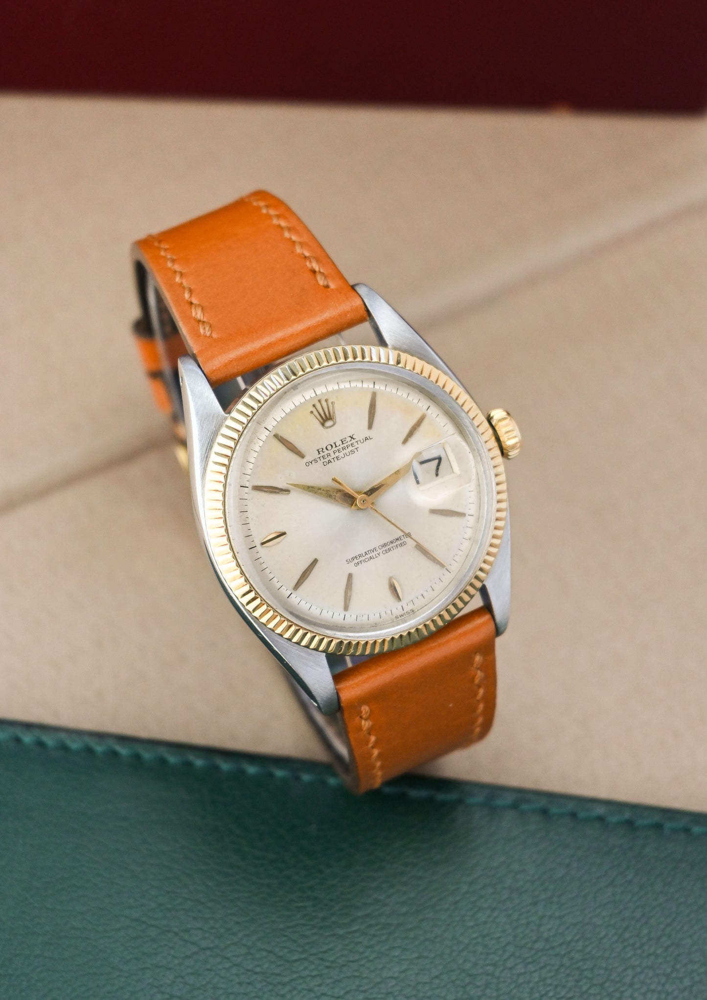 Rolex Datejust 36 ref, 1601 | Swiss Only Patina Dial | Fluted Bezel | Dauphine Hands