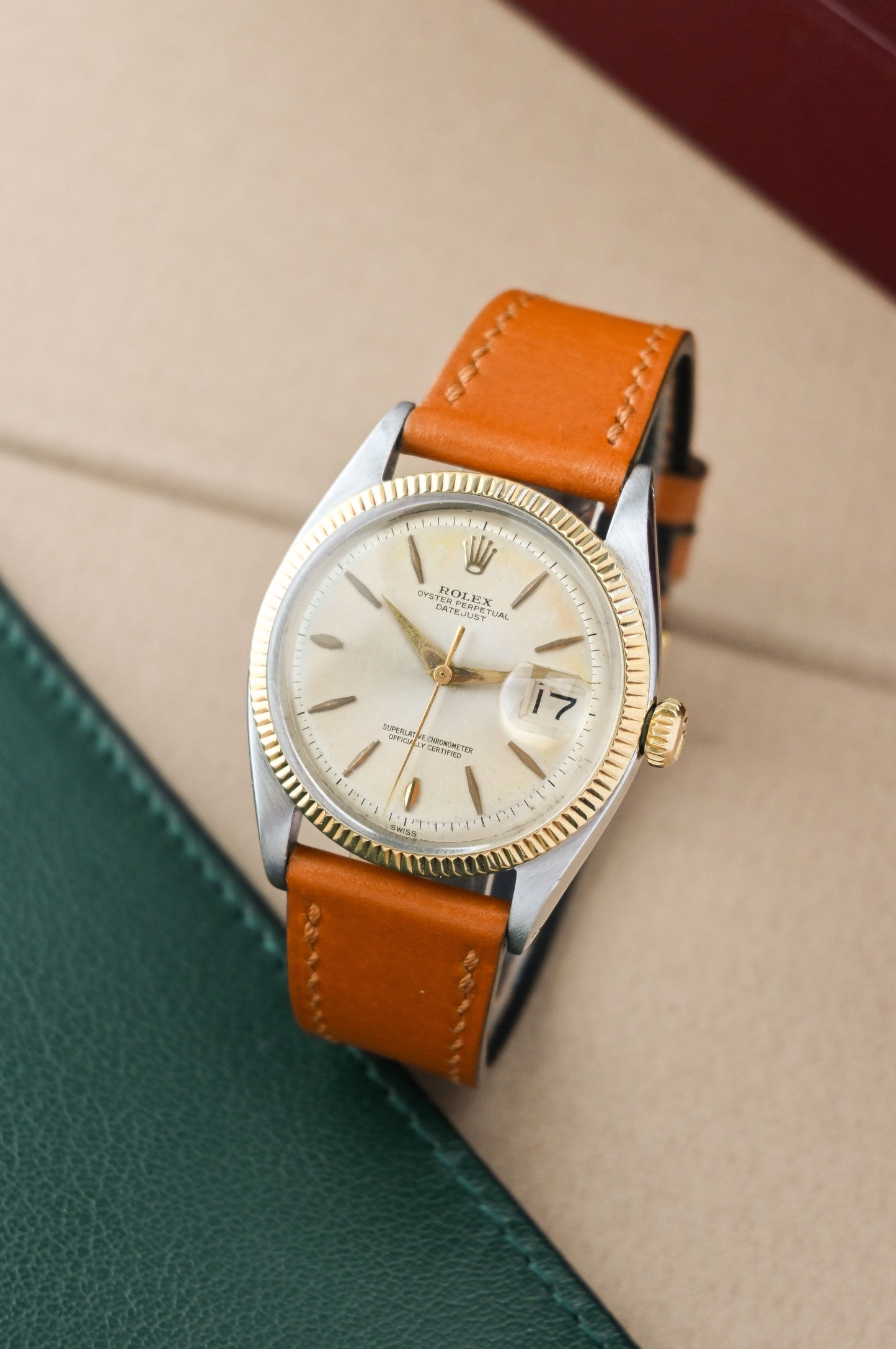 Rolex Datejust 36 ref, 1601 | Swiss Only Patina Dial | Fluted Bezel | Dauphine Hands