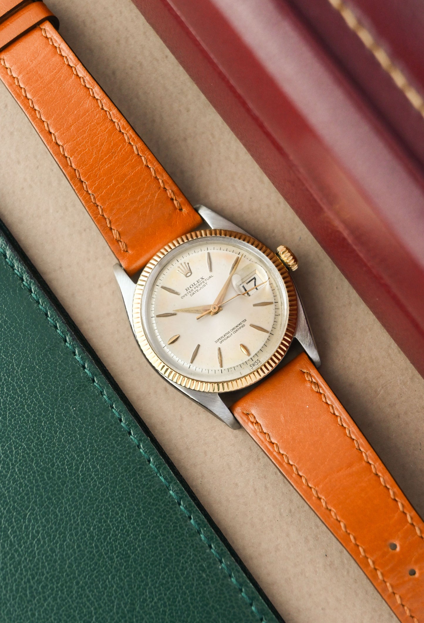 Rolex Datejust 36 ref, 1601 | Swiss Only Patina Dial | Fluted Bezel | Dauphine Hands