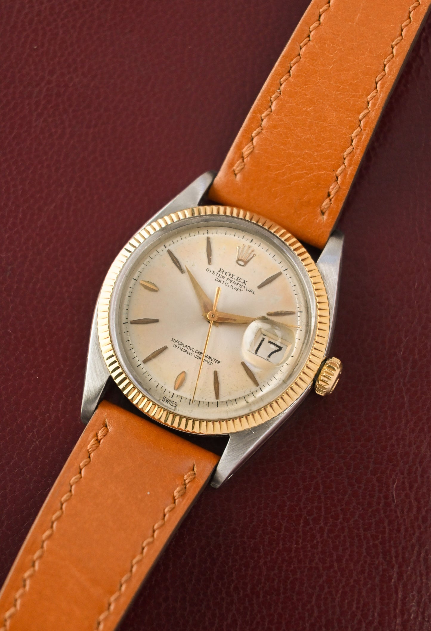 Rolex Datejust 36 ref, 1601 | Swiss Only Patina Dial | Fluted Bezel | Dauphine Hands