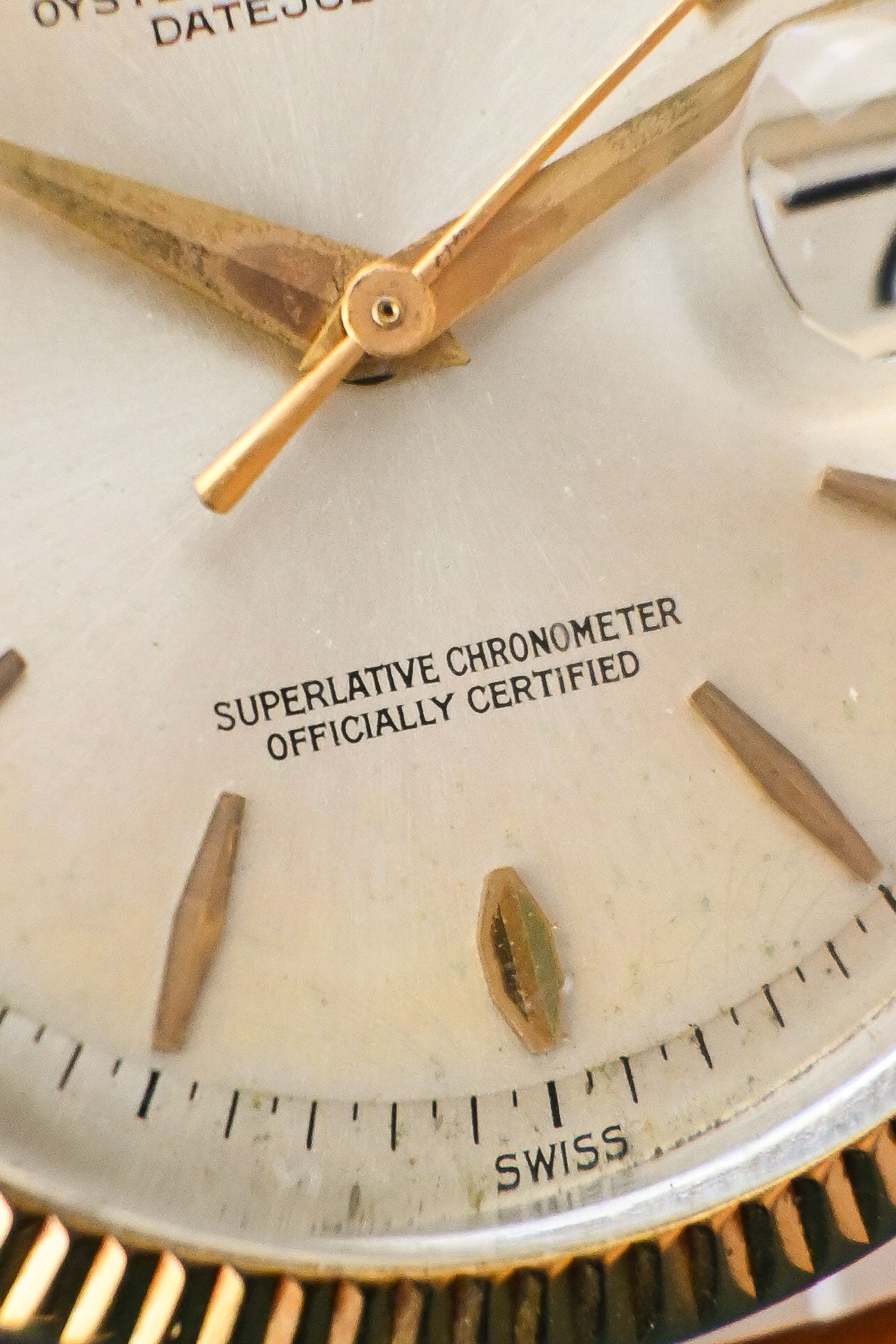 Rolex Datejust 36 ref, 1601 | Swiss Only Patina Dial | Fluted Bezel | Dauphine Hands