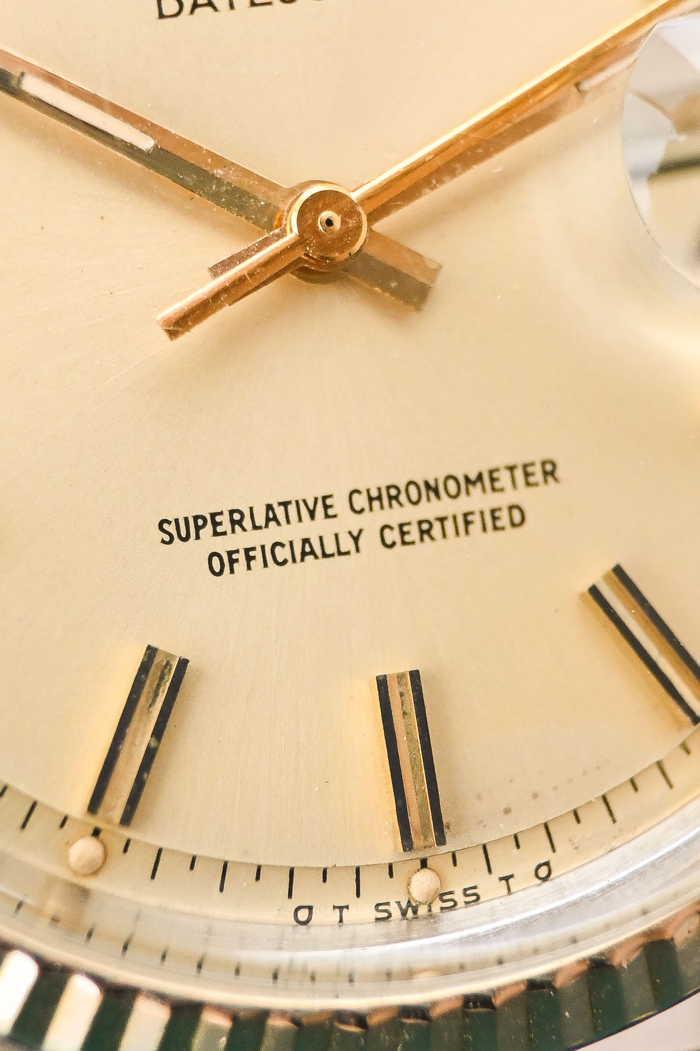 Rolex Datejust 36 ref, 1601 | Golden Sigma Dial | Fluted Bezel 18K Gold