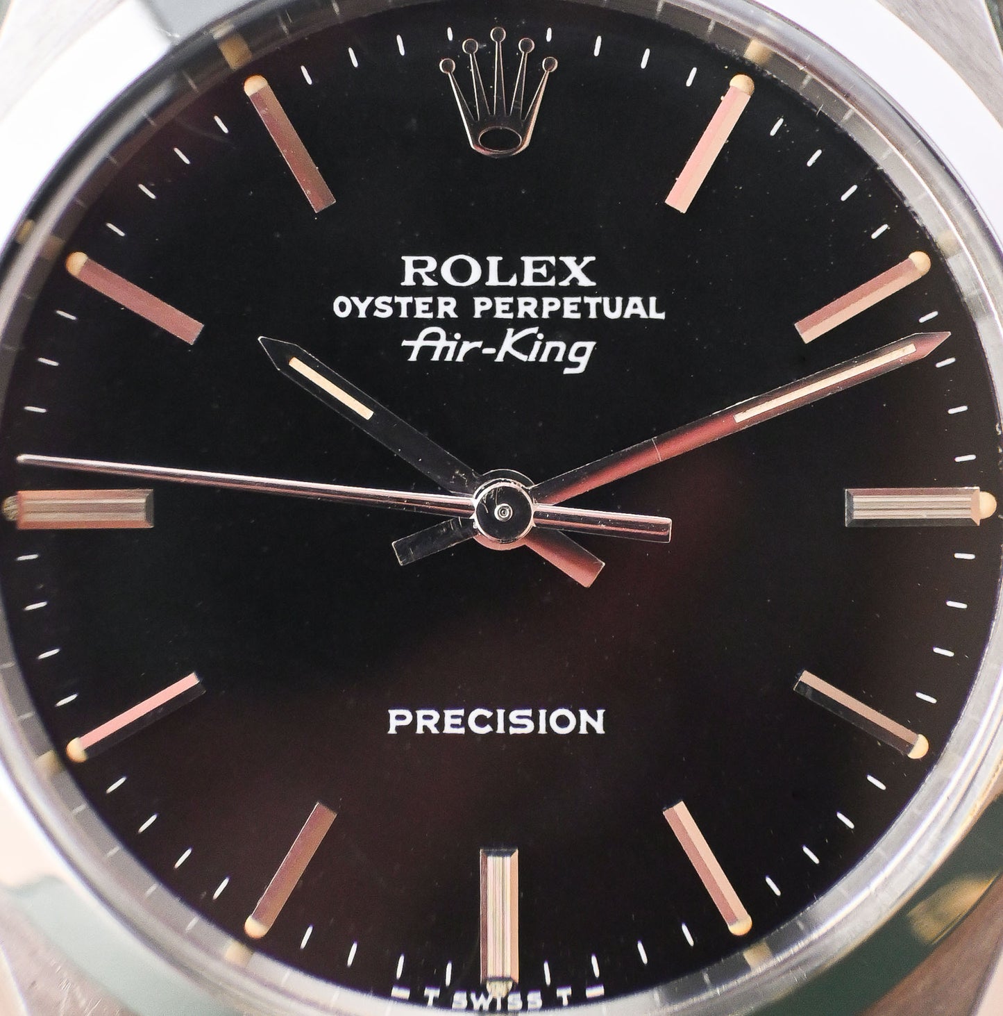 Rolex Air-King 34 Ref, 5500 | Rivet Flex Bracelet | Black Dial | Sharp Condition