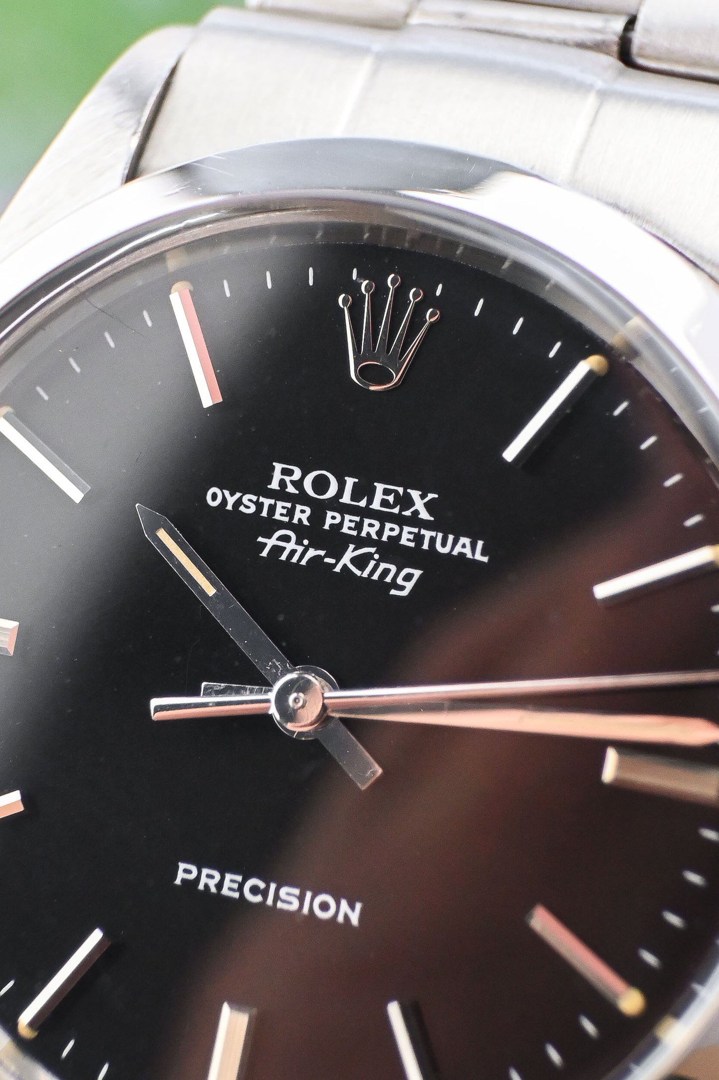 Rolex Air-King 34 Ref, 5500 | Rivet Flex Bracelet | Black Dial | Sharp Condition