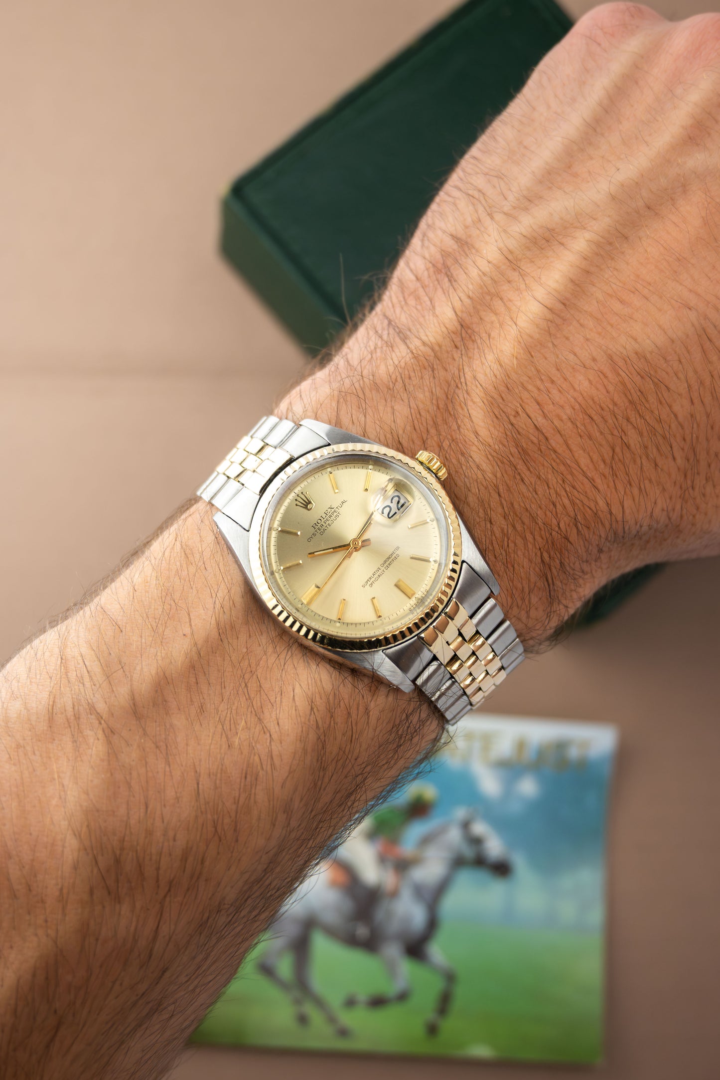 Rolex Oyster Perpetual Datejust 36 Ref. 1601 | Two Tone Jubilee Bracelet | 18K Gold Fluted Bezel | Big Crown Clasp | 1966