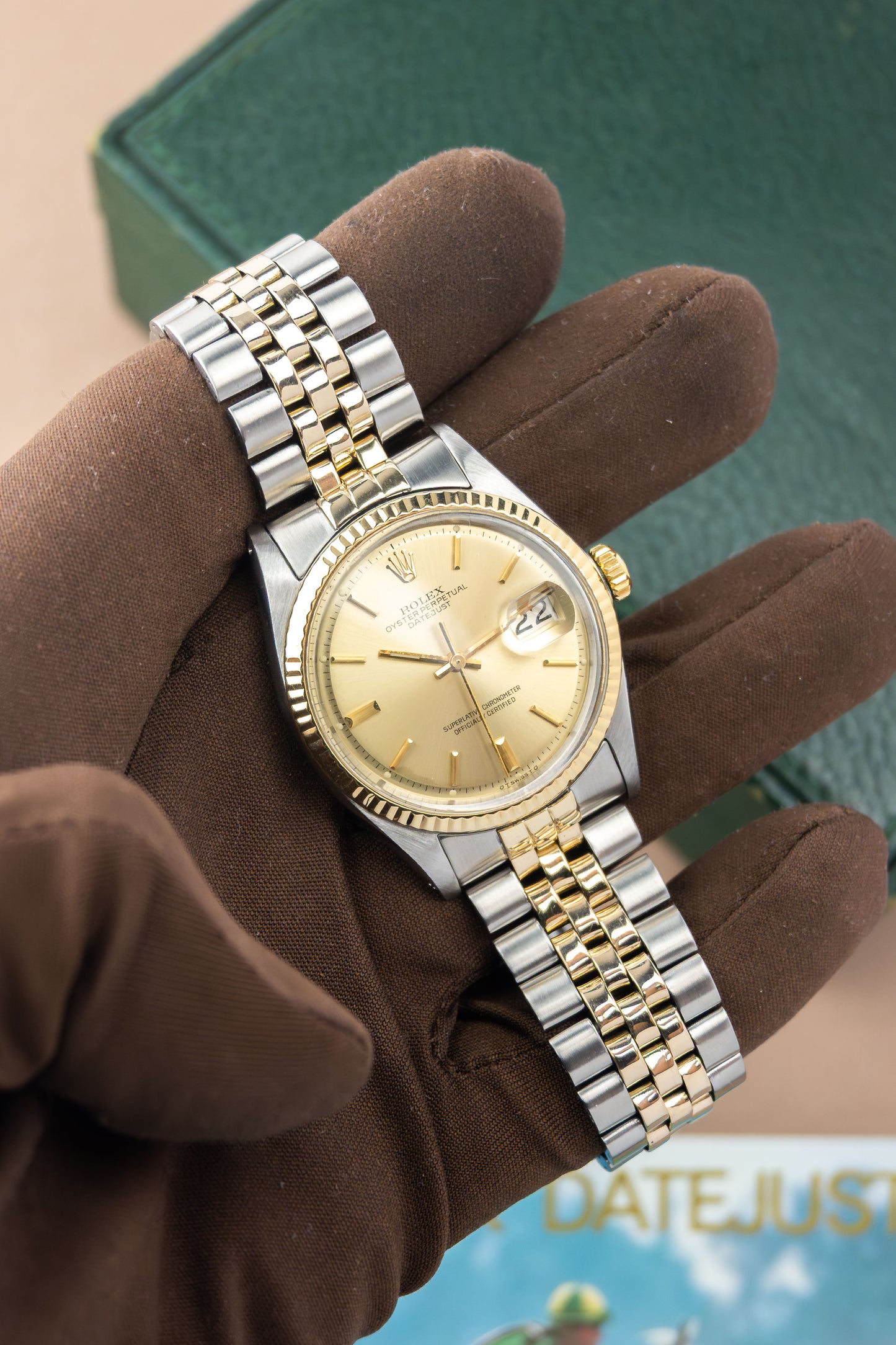 Rolex Oyster Perpetual Datejust 36 Ref. 1601 | Two Tone Jubilee Bracelet | 18K Gold Fluted Bezel | Big Crown Clasp | 1966