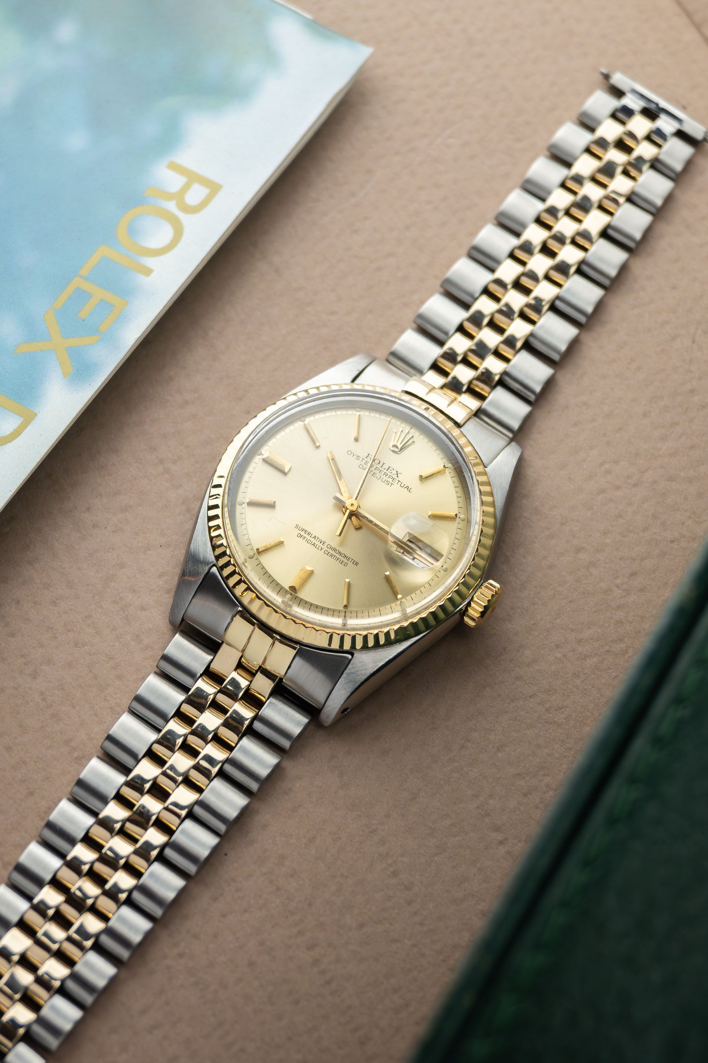 Rolex Oyster Perpetual Datejust 36 Ref. 1601 | Two Tone Jubilee Bracelet | 18K Gold Fluted Bezel | Big Crown Clasp | 1966