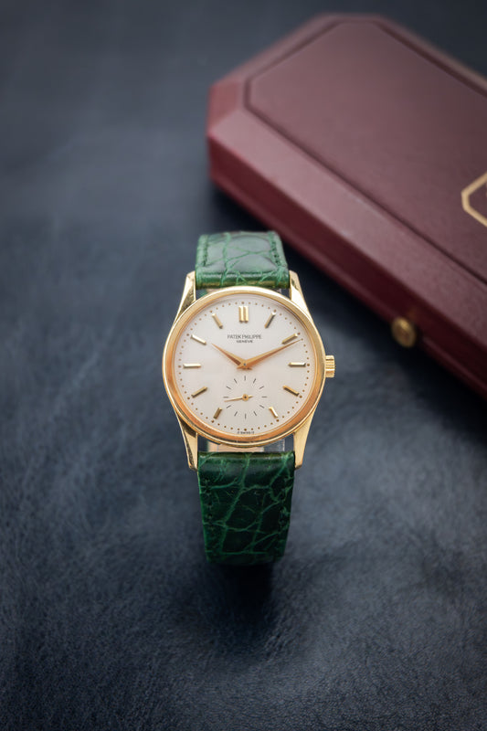 Patek Philippe Calatrava Ref.3796J | 18K Yellow Gold Case | + Box | Silver Sigma Dial | 1990's