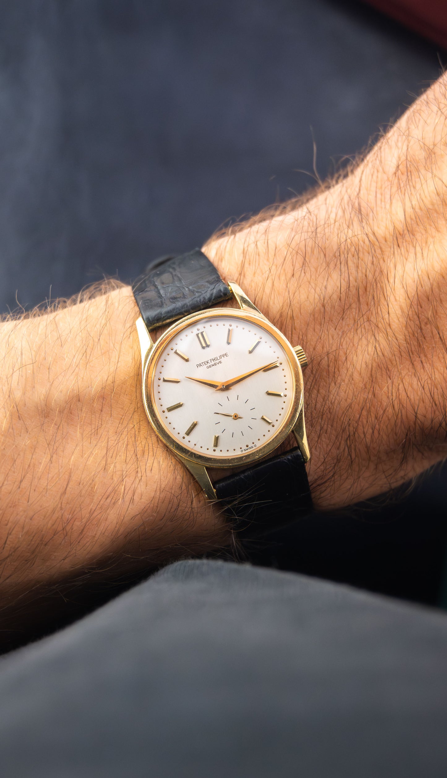 Patek Philippe Calatrava Ref.3796J | 18K Yellow Gold Case | + Box | Silver Sigma Dial | 1990's