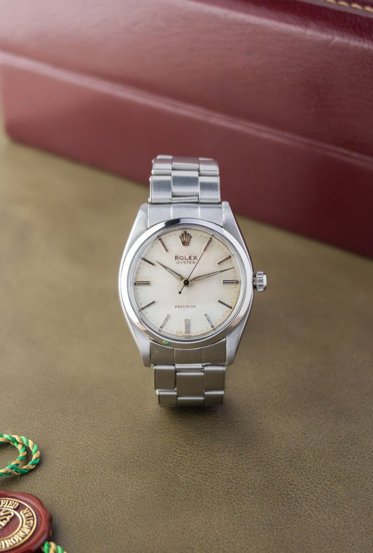 Rolex Oyster Precision 34 Ref. 6422 | Swiss Only Whitw Dial | Sword Hands | Lollipop Hand | Cal. 1210 | 1957