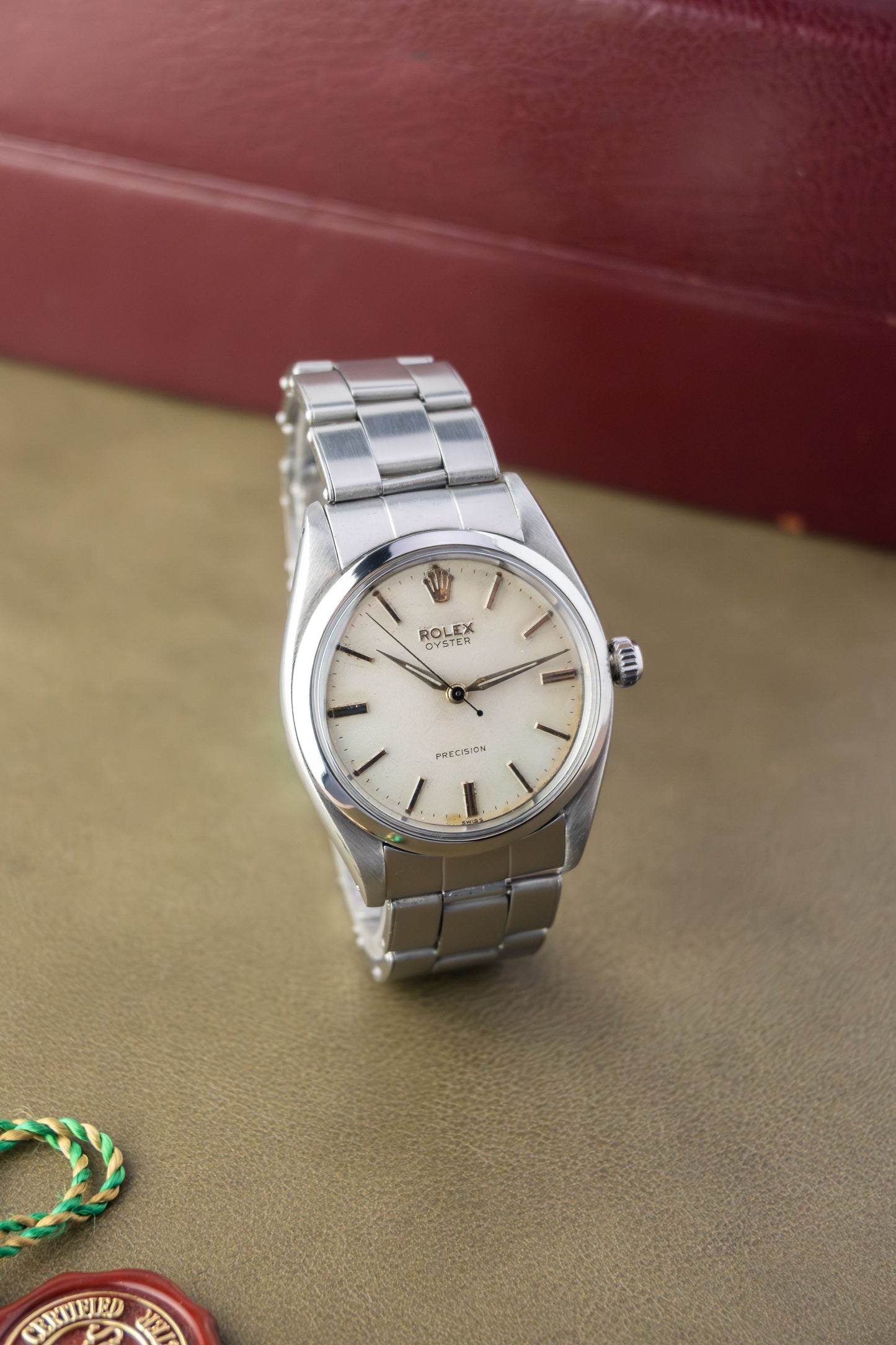 Rolex Oyster Precision 34 Ref. 6422 | Swiss Only Whitw Dial | Sword Hands | Lollipop Hand | Cal. 1210 | 1957