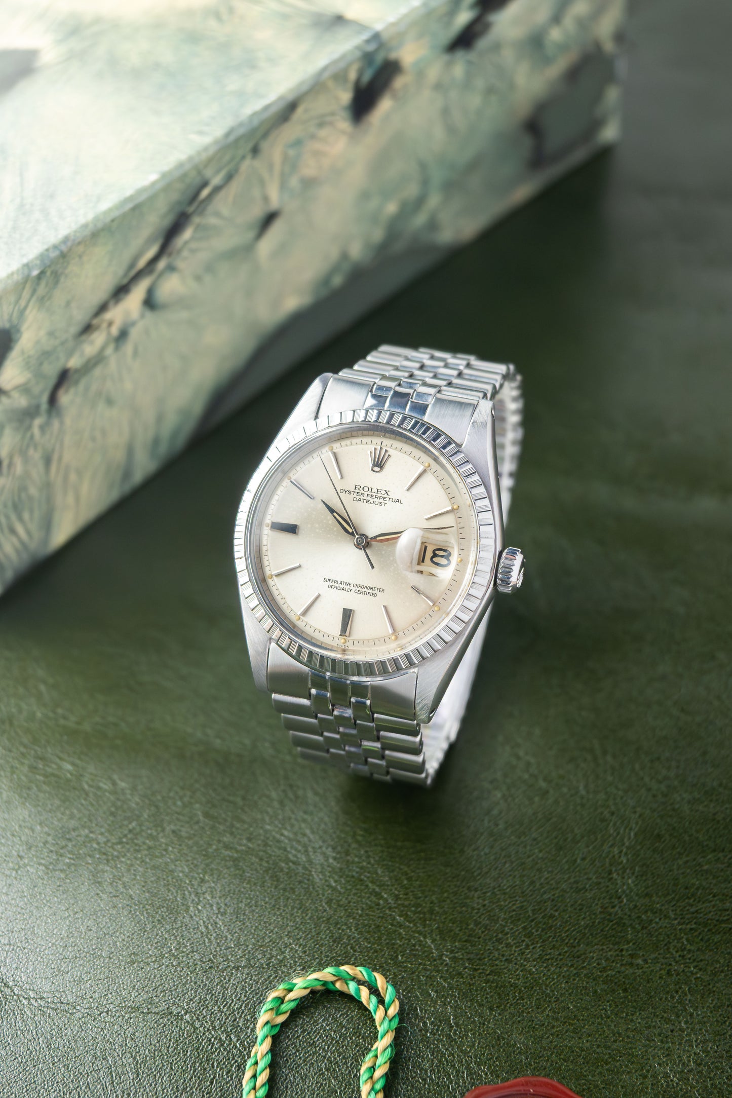 Rolex Oyster Perpetual Datejust 36 Ref. 1603 | Jubilee Bracelet | Engine Turned Bezel | Swiss Only Doorstop Dial1 | 962