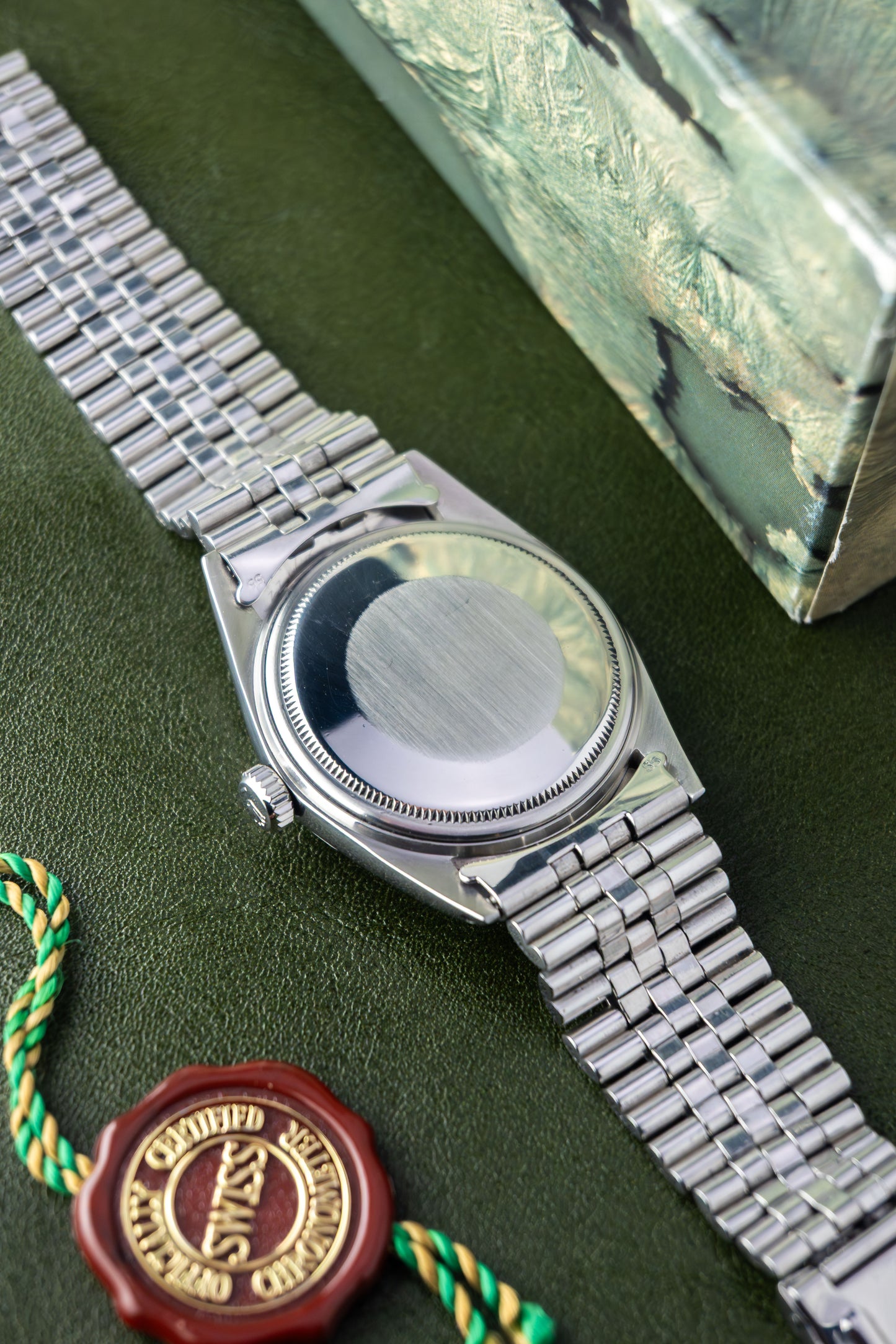 Rolex Oyster Perpetual Datejust 36 Ref. 1603 | Jubilee Bracelet | Engine Turned Bezel | Swiss Only Doorstop Dial1 | 962
