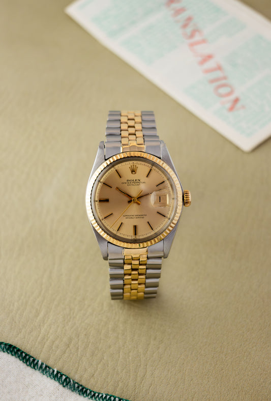 Rolex Datejust 36 Ref.1601 | Jubilee Bracelet | Fluted Bezel | 1972 | Gold Dial | Caliber 1570