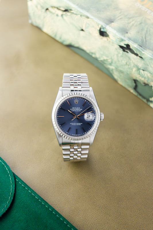 Rolex Datejust 36 Ref.16220 | Jubilee Bracelet | Fluted Bezel | 1995 | Blue Dial | Caliber 3135
