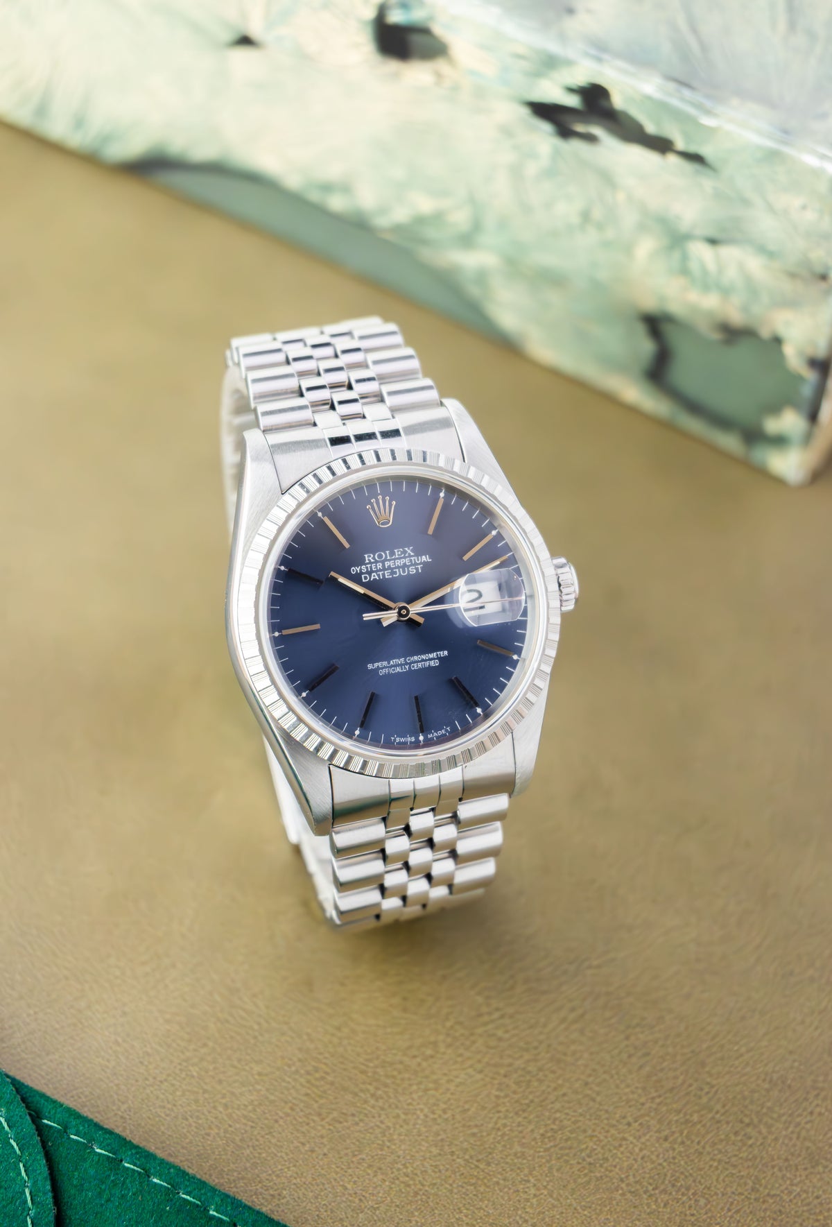 Rolex Datejust 36 Ref.16220 | Jubilee Bracelet | Fluted Bezel | 1995 | Blue Dial | Caliber 3135