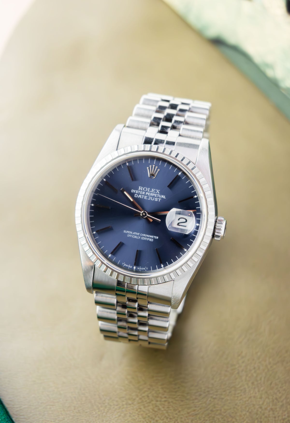 Rolex Datejust 36 Ref.16220 | Jubilee Bracelet | Fluted Bezel | 1995 | Blue Dial | Caliber 3135