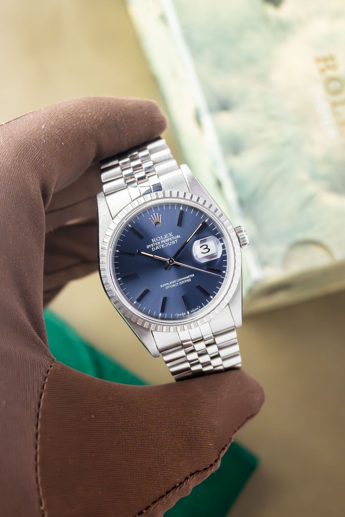 Rolex Datejust 36 Ref.16220 | Jubilee Bracelet | Fluted Bezel | 1995 | Blue Dial | Caliber 3135