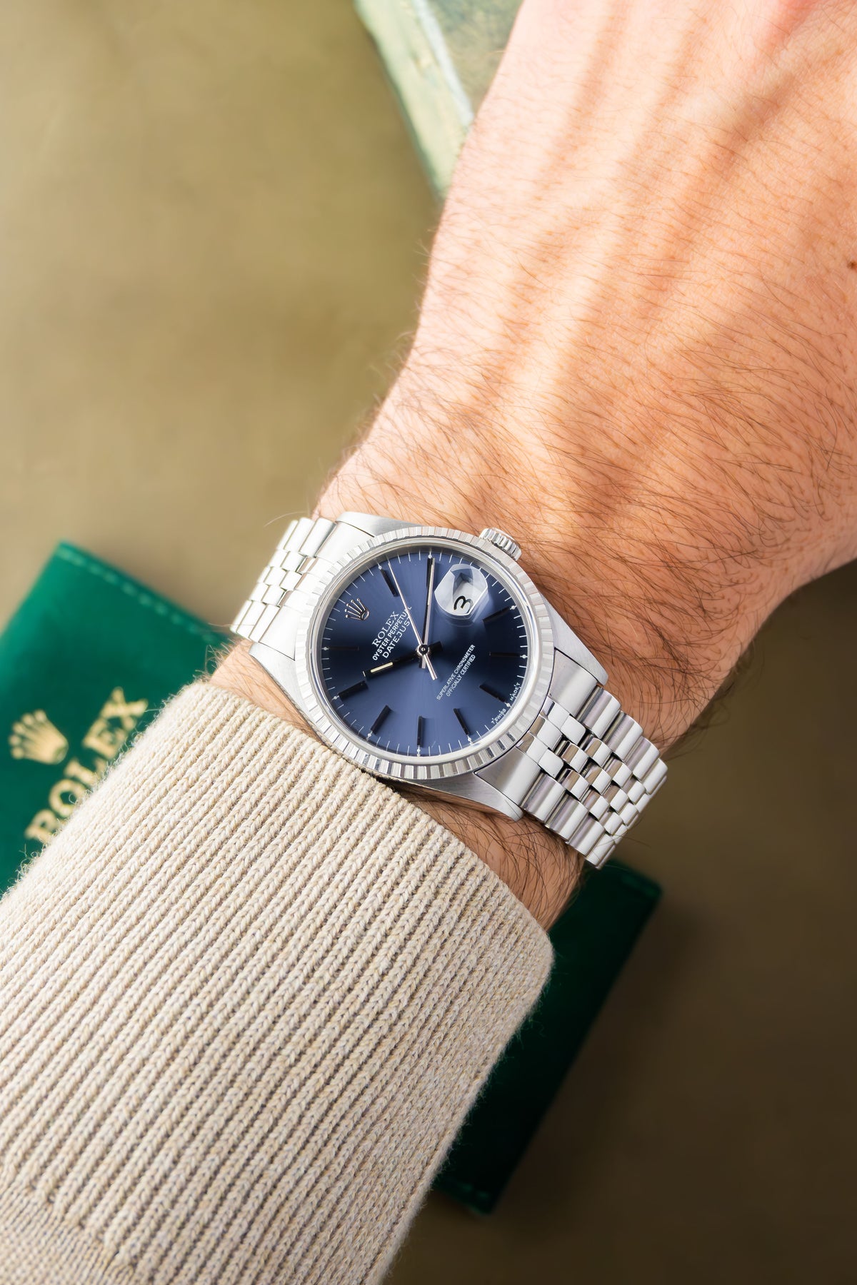 Rolex Datejust 36 Ref.16220 | Jubilee Bracelet | Fluted Bezel | 1995 | Blue Dial | Caliber 3135