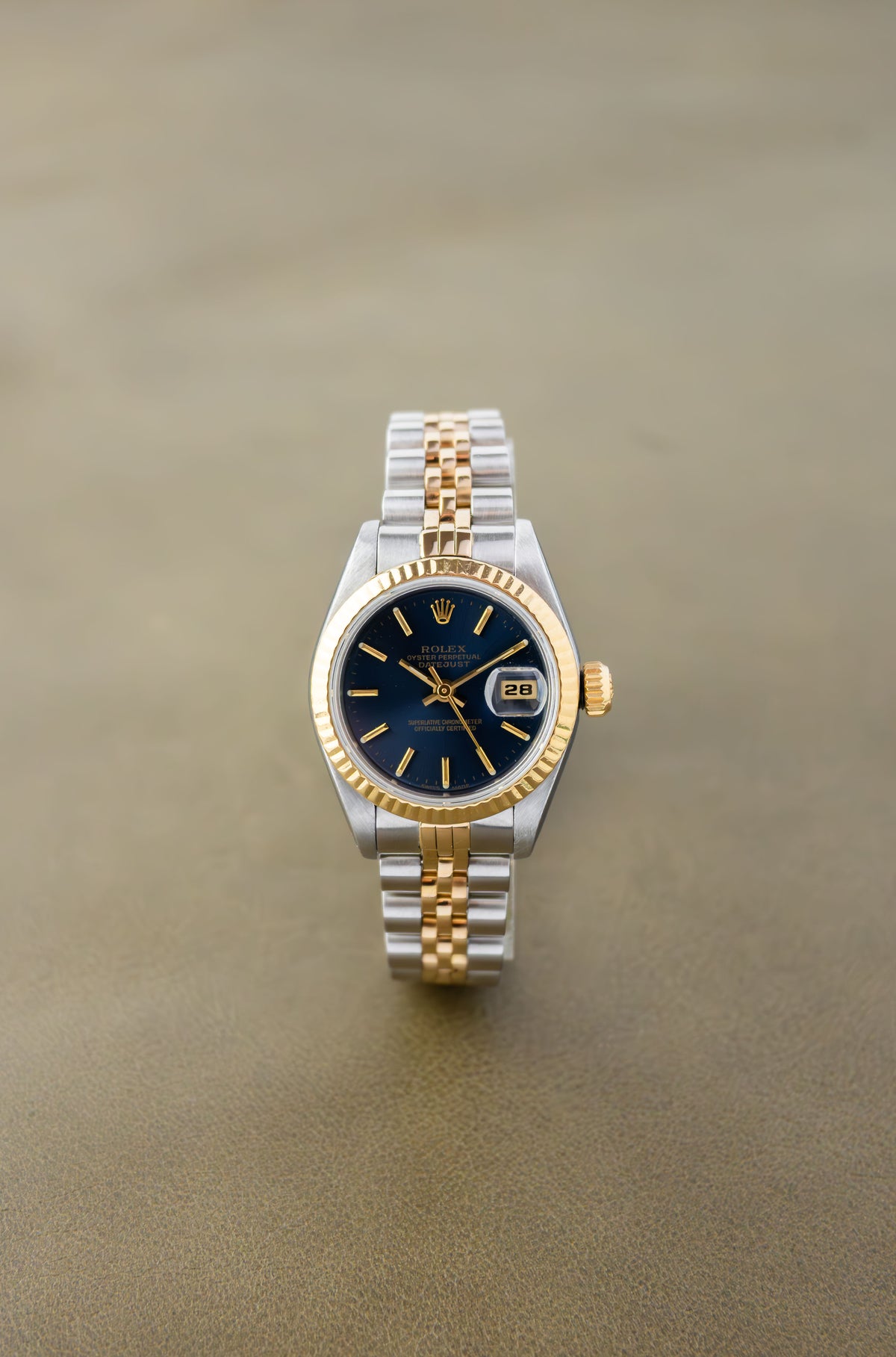 Rolex Oyster Perpetual Datejust 26 Ref. 69173 | Jubilee Bracelet | Fluted Bezel | Blue Dial | 1988